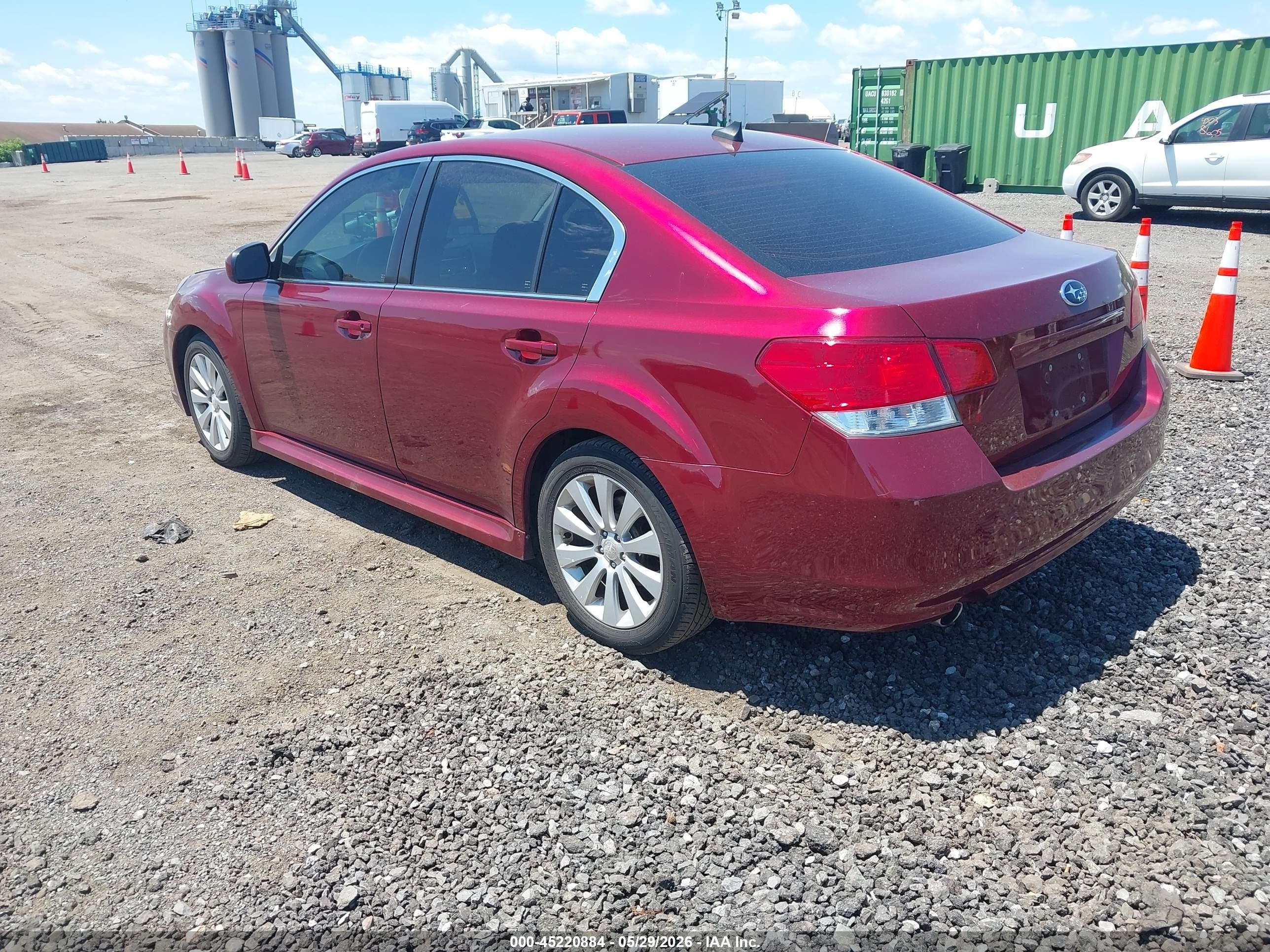 2011 Subaru Legacy 2.5i Limited Red vin: 4S3BMBK61B3237690