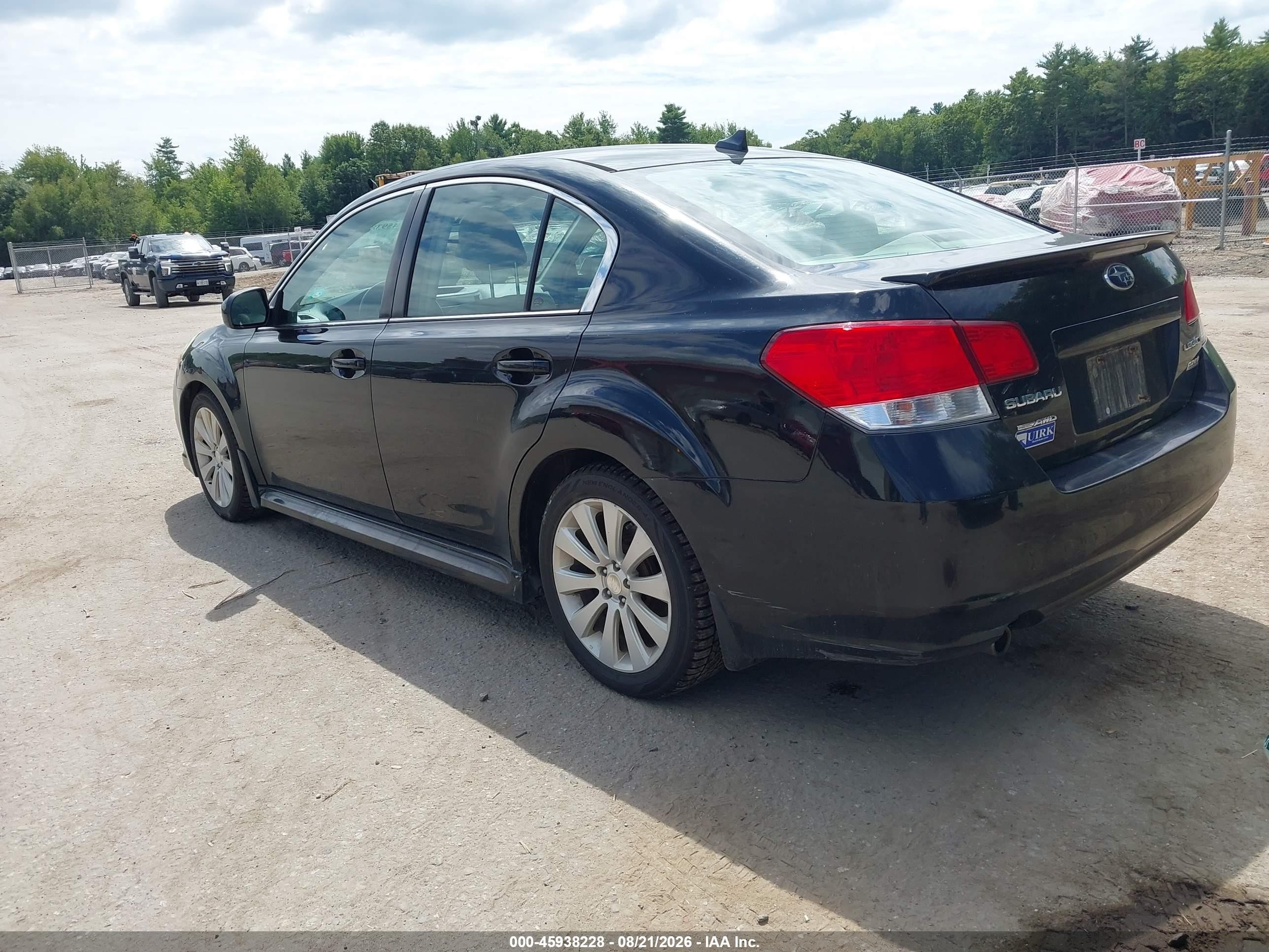 2011 Subaru Legacy 2.5i Limited Black vin: 4S3BMBK61B3249970
