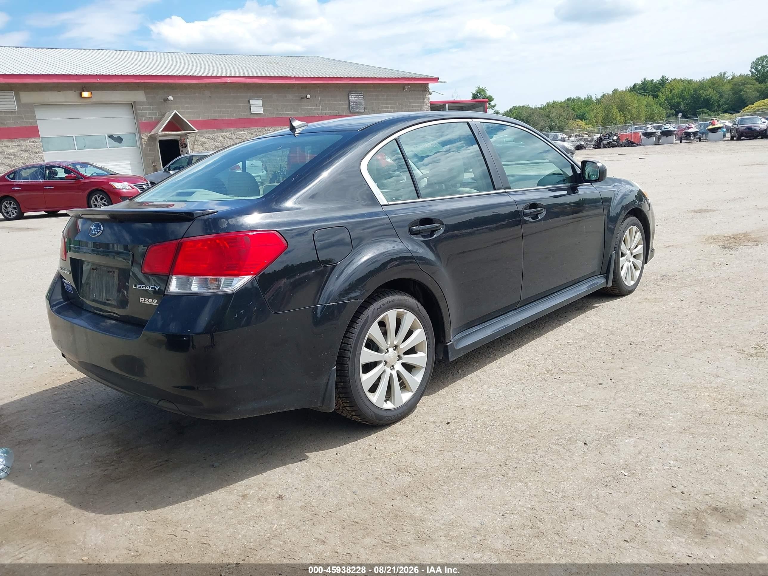 2011 Subaru Legacy 2.5i Limited Black vin: 4S3BMBK61B3249970
