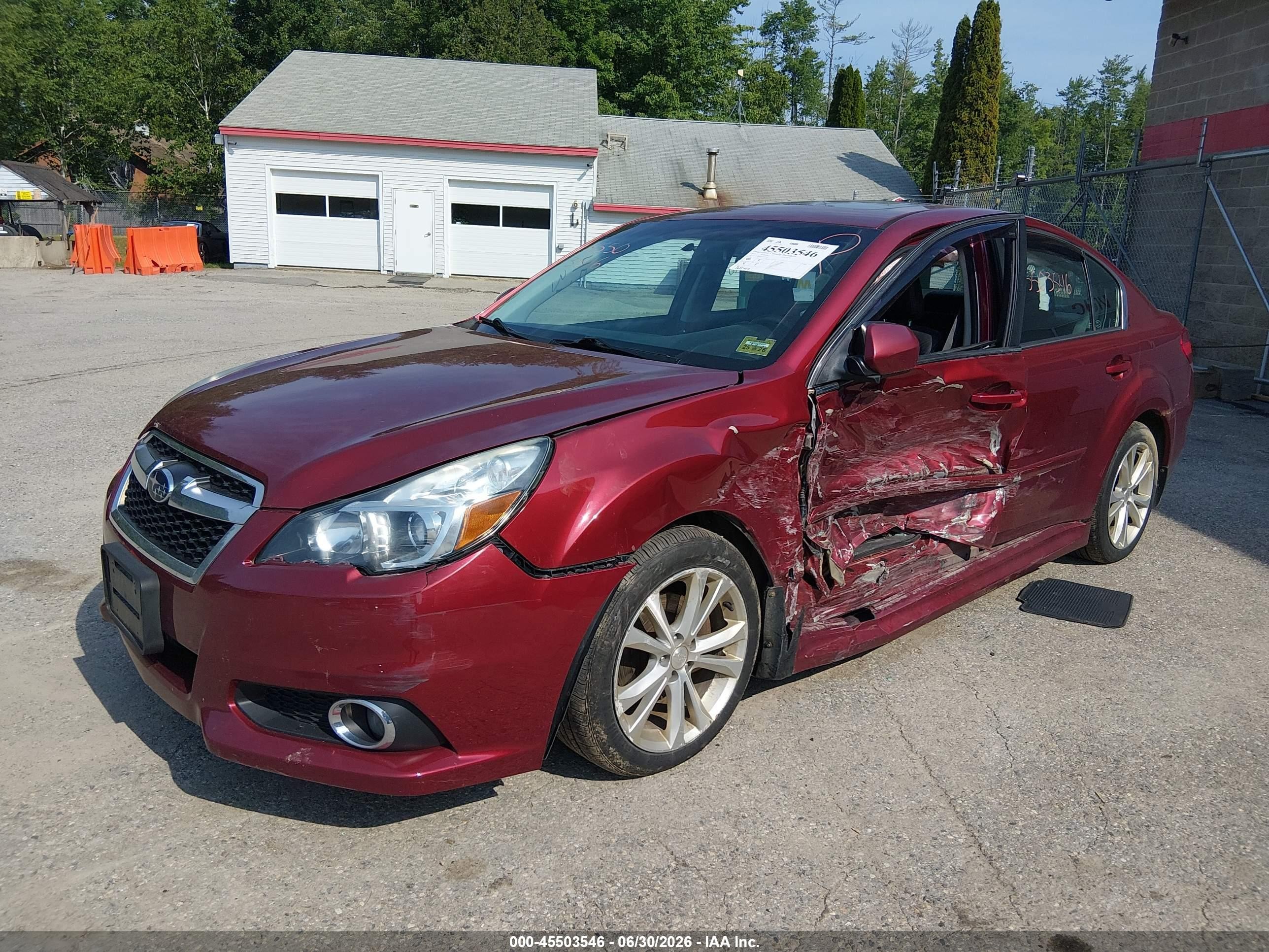 2013 Subaru Legacy 2.5i Limited Red vin: 4S3BMBK61D3027156
