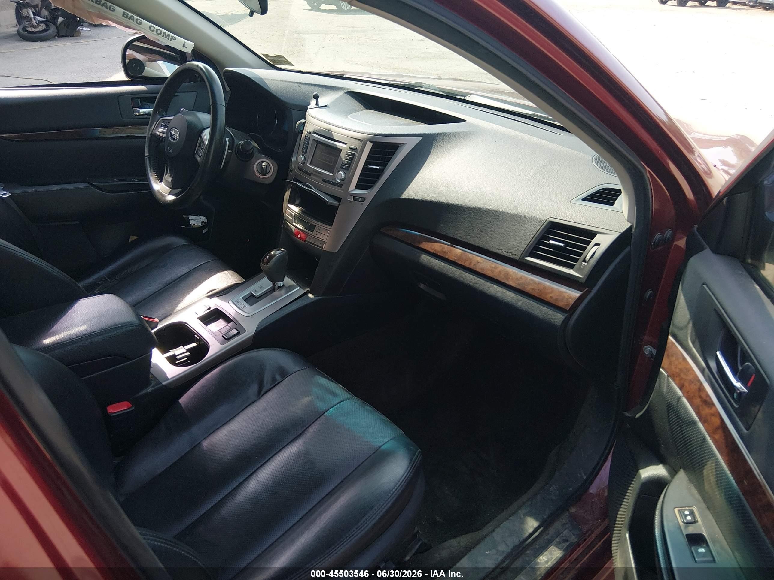 2013 Subaru Legacy 2.5i Limited Red vin: 4S3BMBK61D3027156