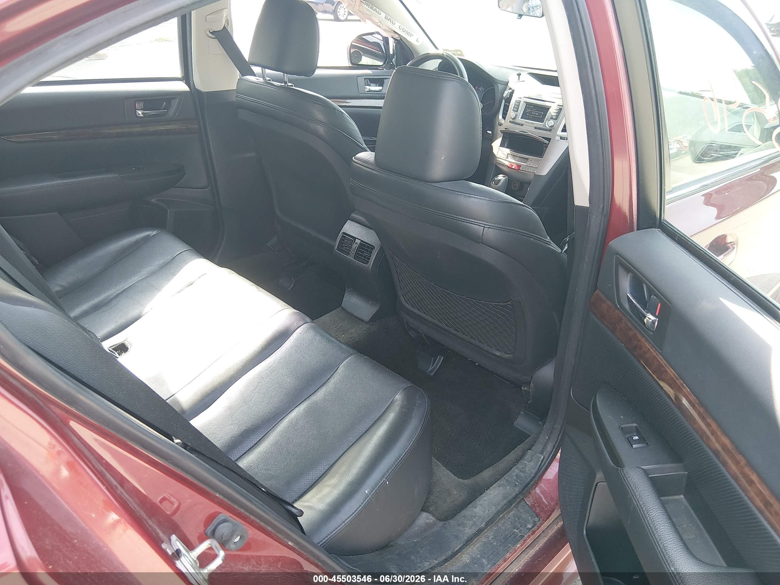 2013 Subaru Legacy 2.5i Limited Red vin: 4S3BMBK61D3027156