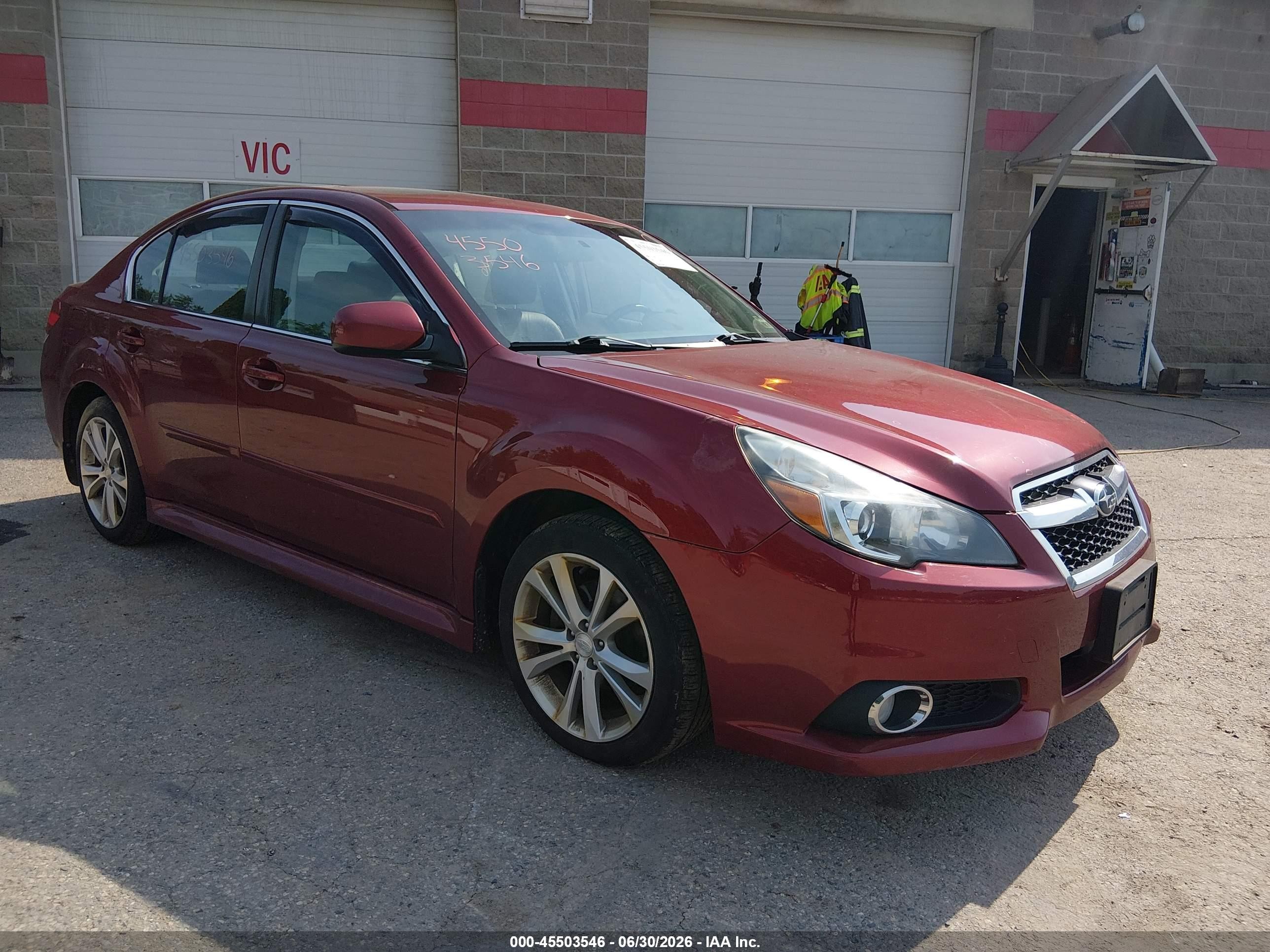 2013 Subaru Legacy 2.5i Limited Red vin: 4S3BMBK61D3027156