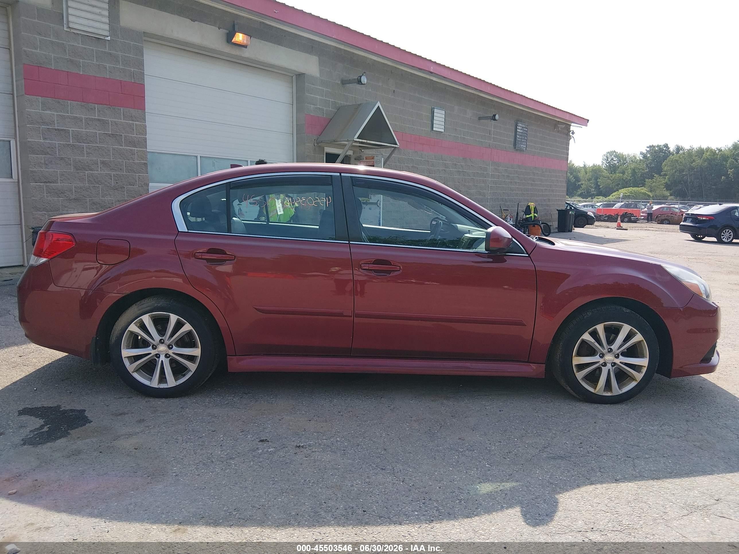 2013 Subaru Legacy 2.5i Limited Red vin: 4S3BMBK61D3027156