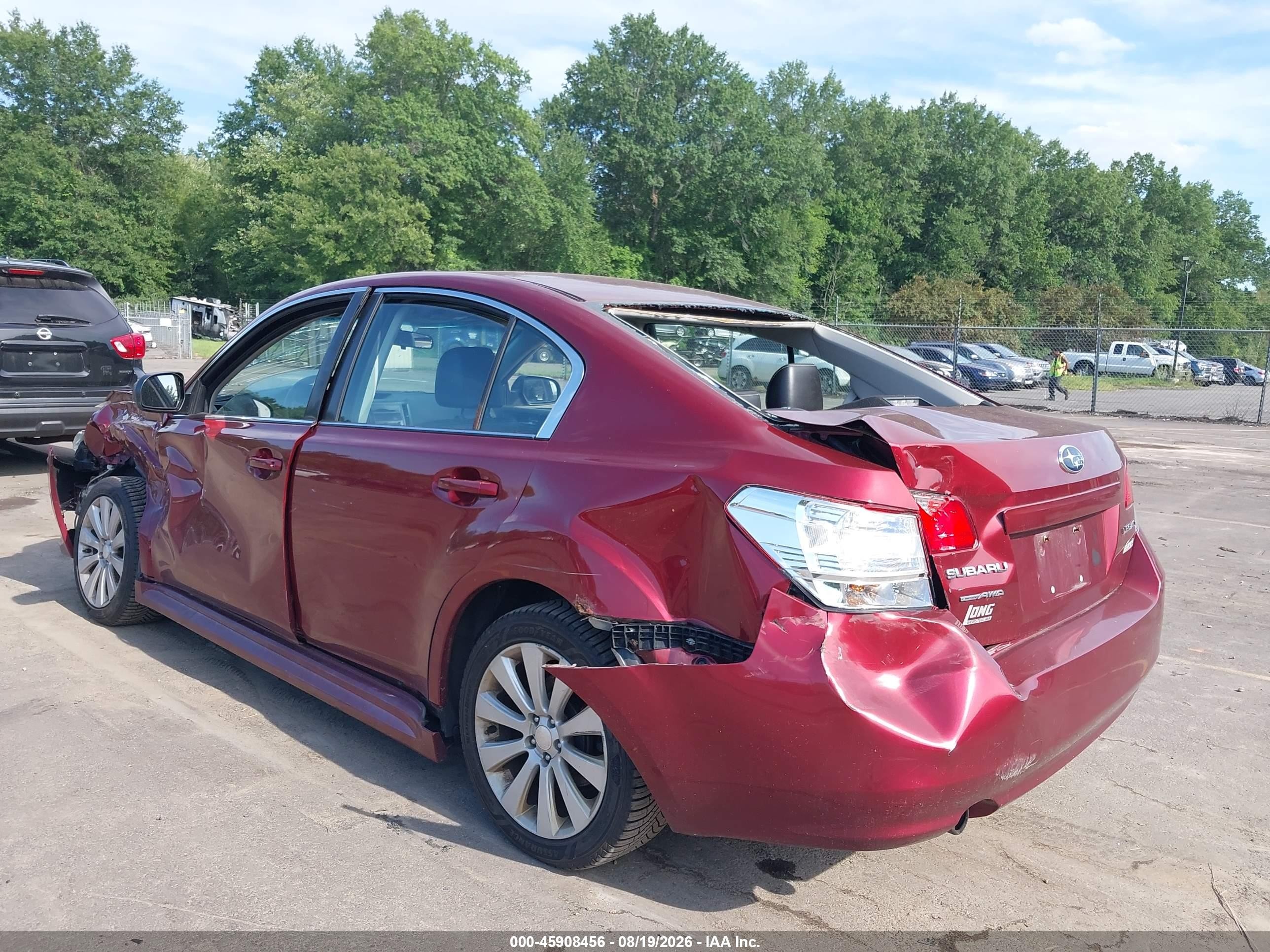 2010 Subaru Legacy 2.5i Limited Maroon vin: 4S3BMBK62A3235610