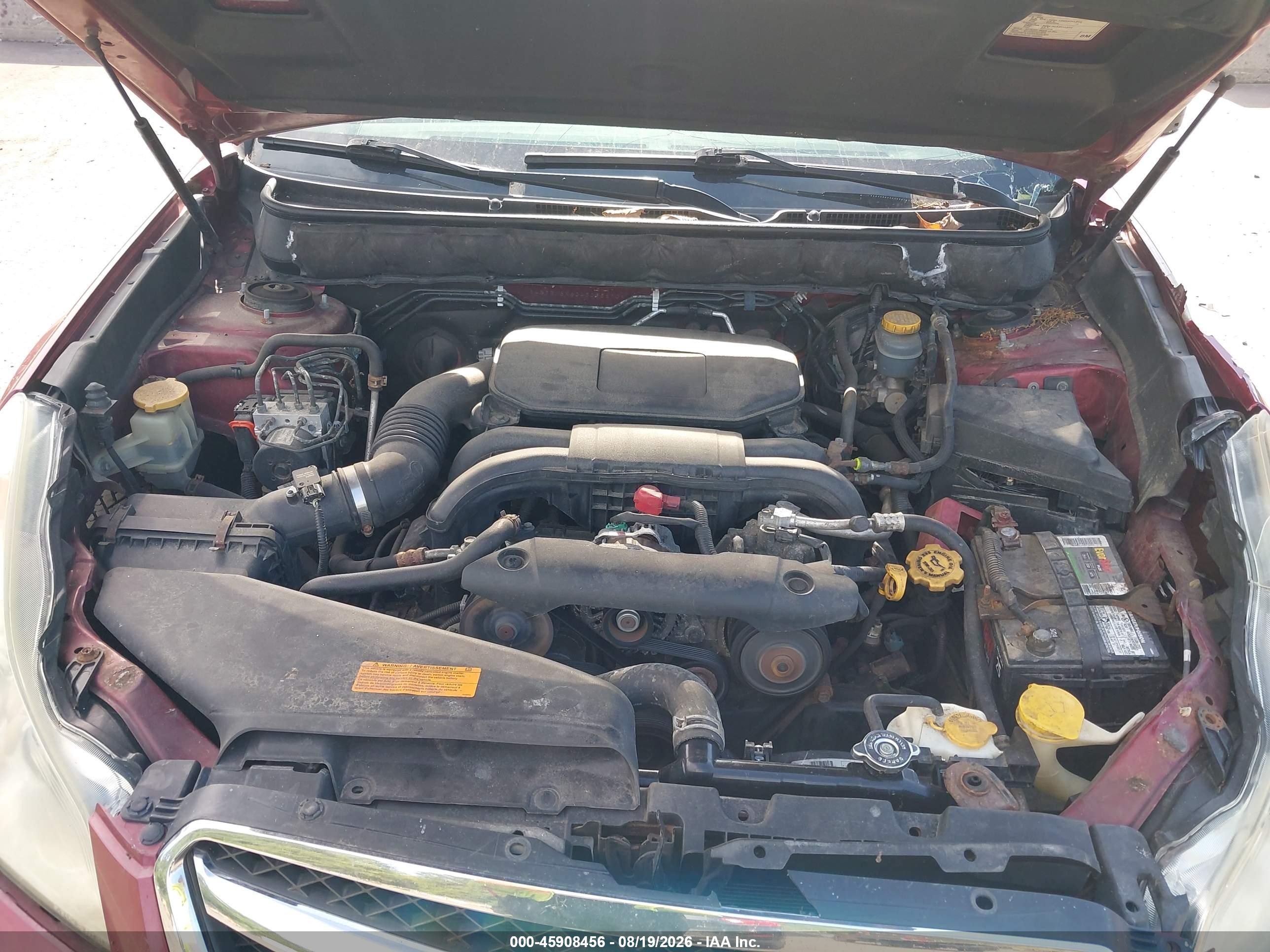 2010 Subaru Legacy 2.5i Limited Maroon vin: 4S3BMBK62A3235610