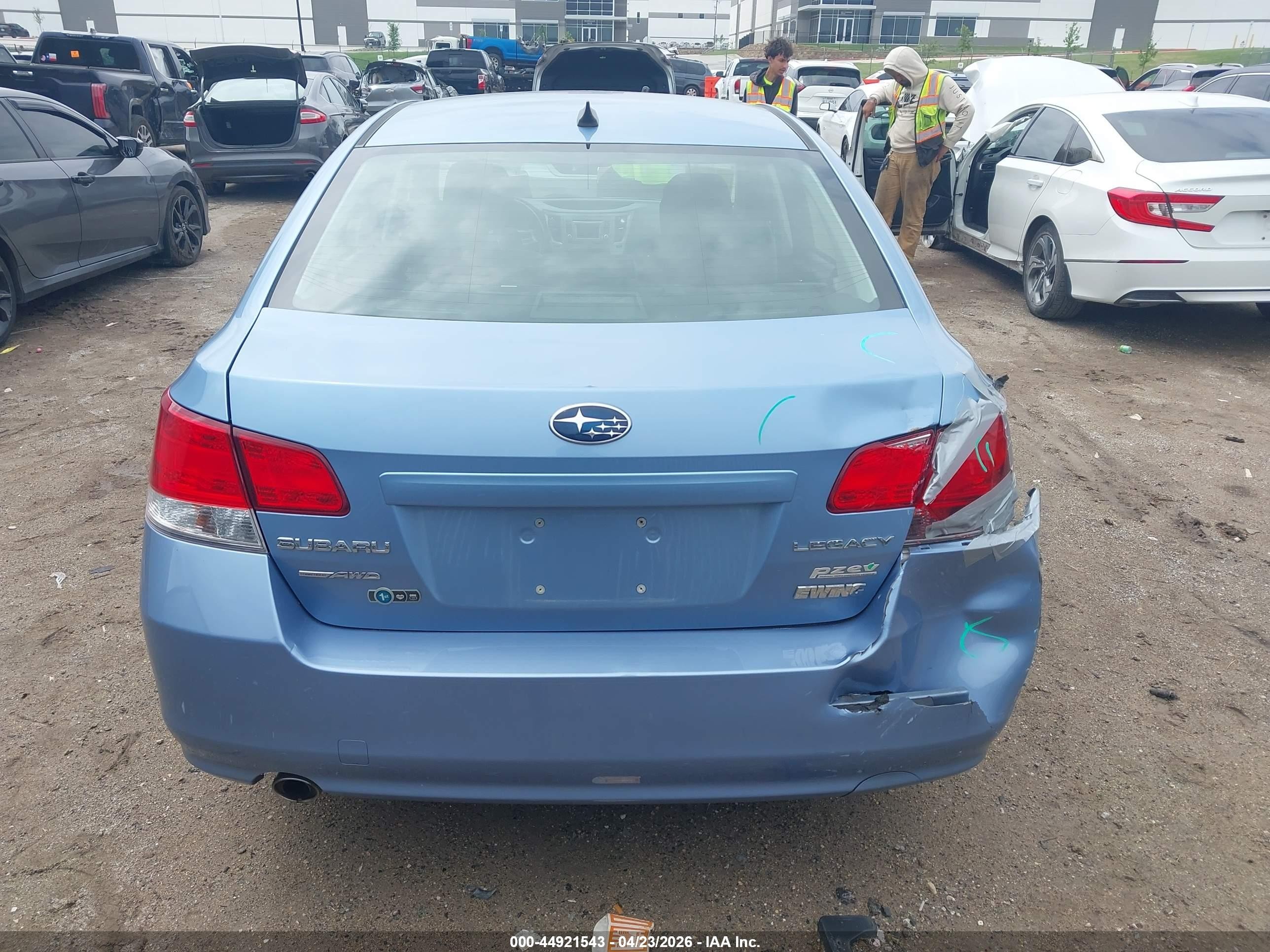 2012 Subaru Legacy 2.5i Limited Blue vin: 4S3BMBK62C3028458
