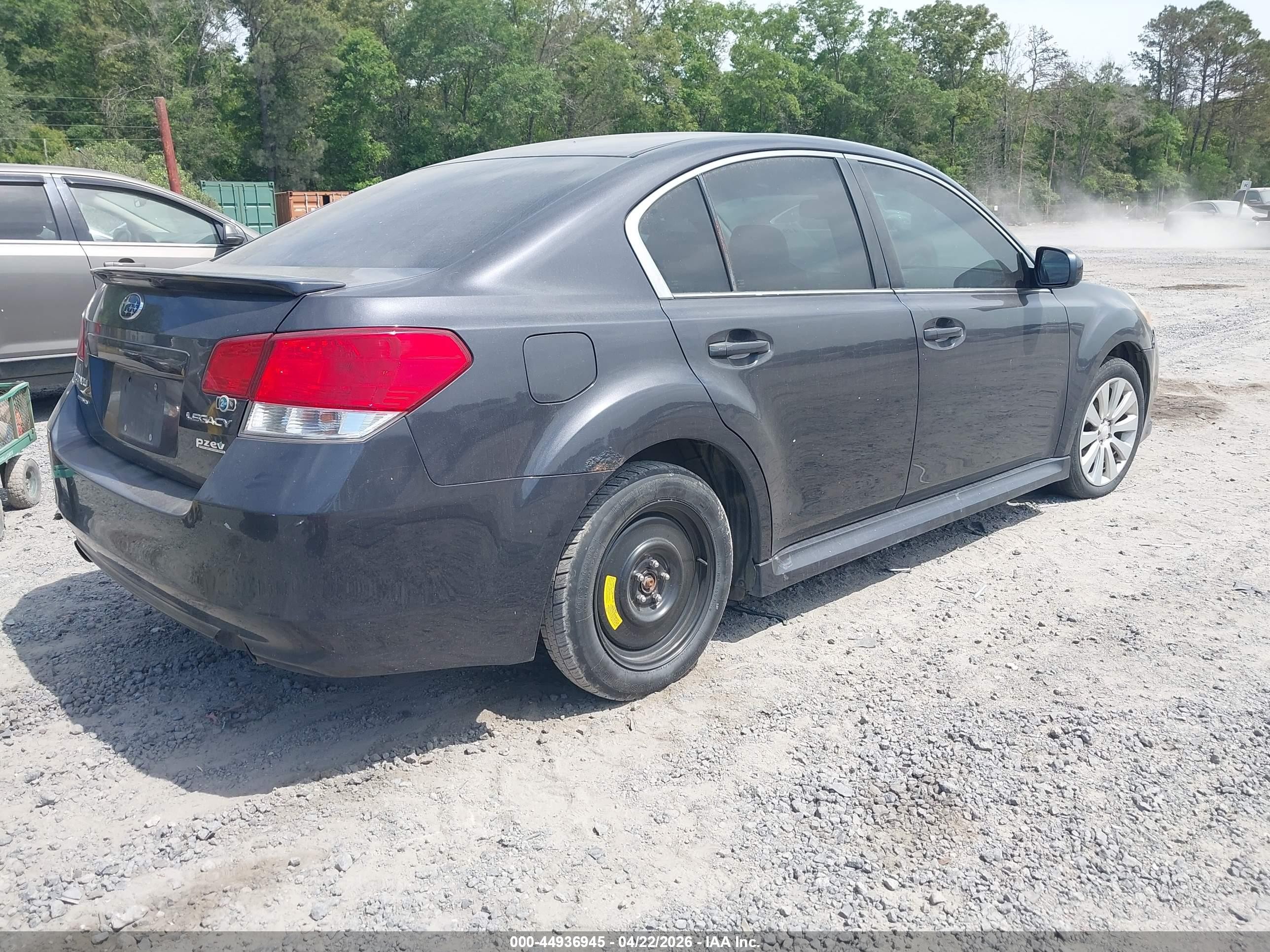 2010 Subaru Legacy 2.5i Limited Black vin: 4S3BMBK63A3242176