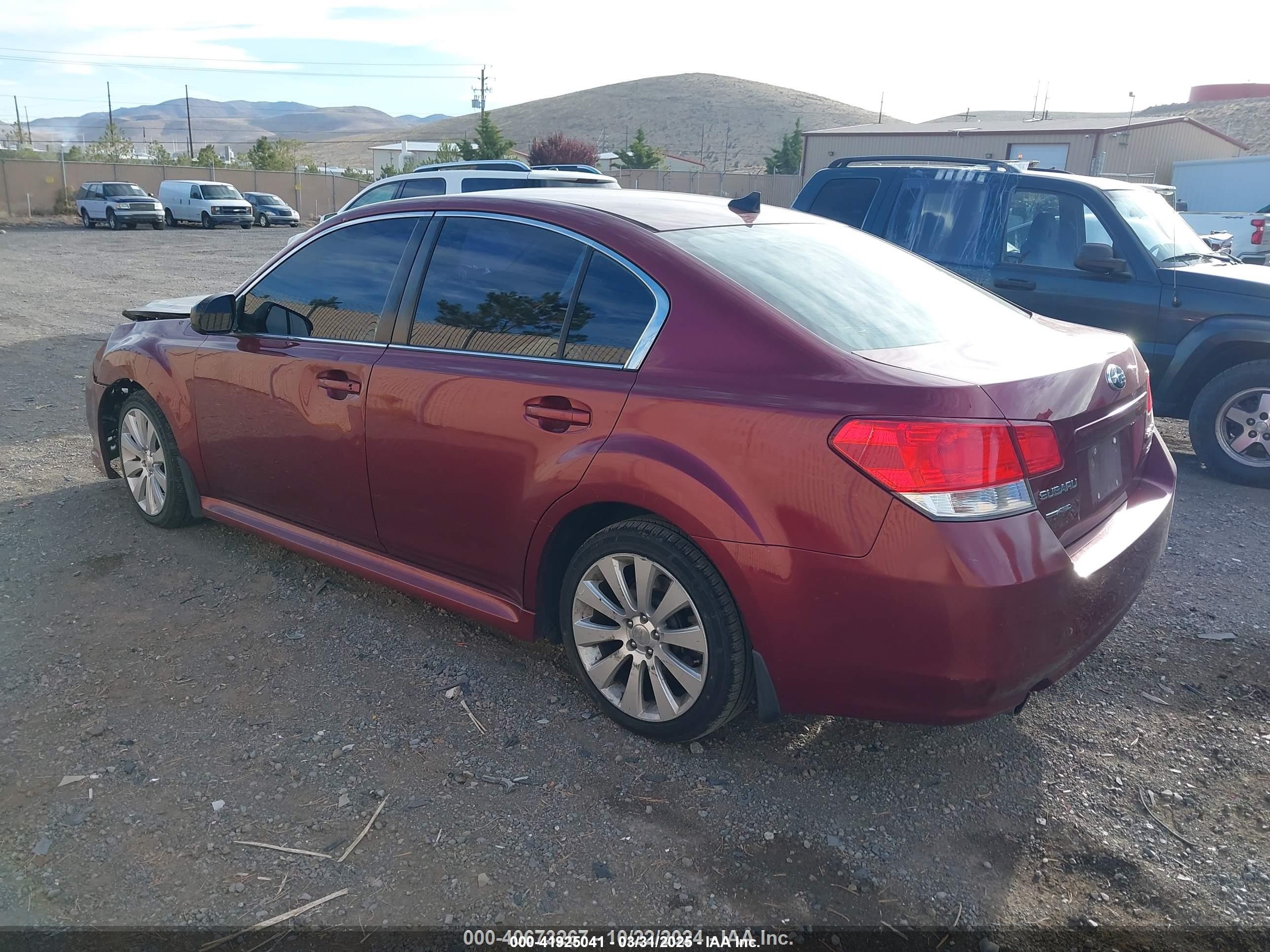 2011 Subaru Legacy 2.5i Limited Burgundy vin: 4S3BMBK63B3225279