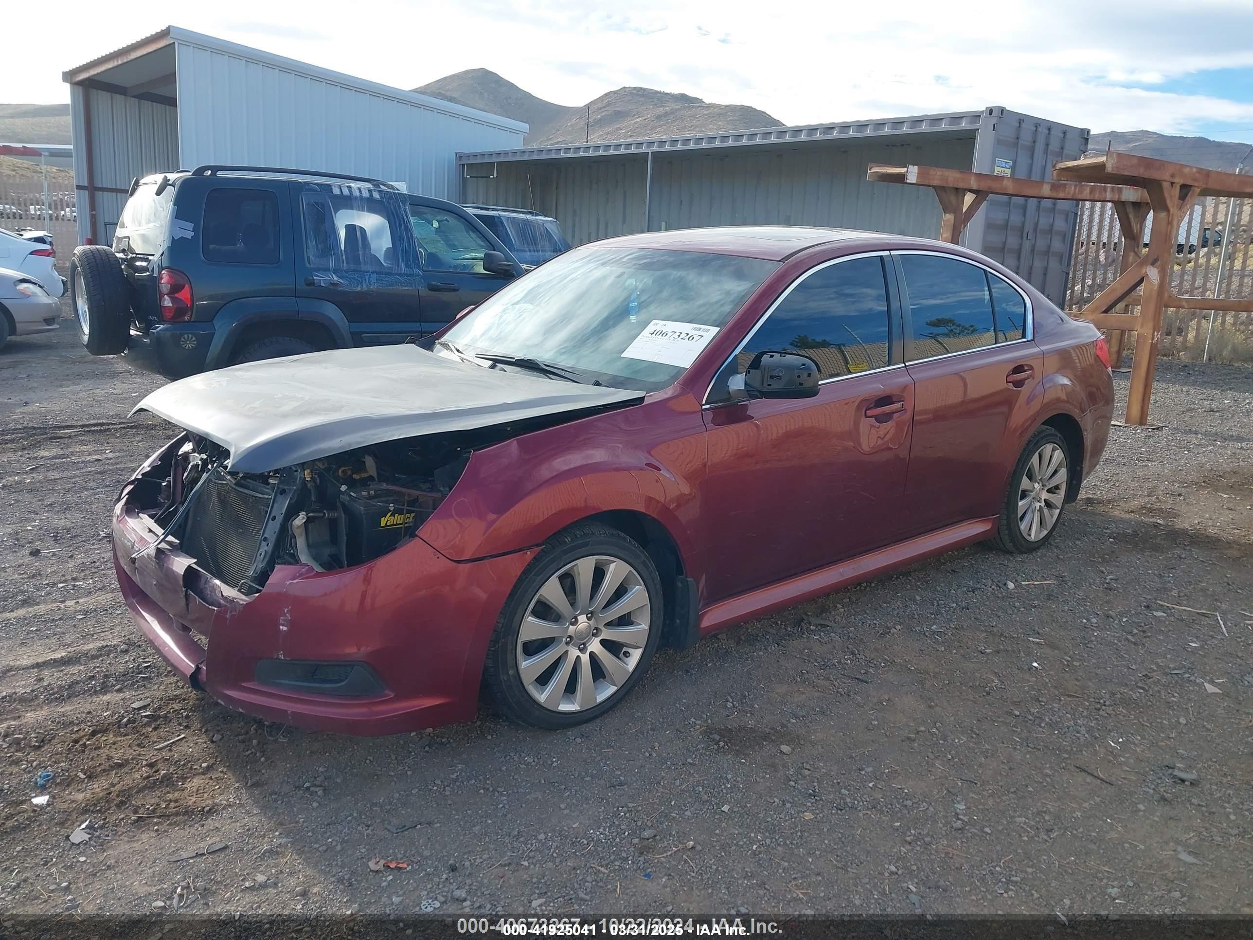 2011 Subaru Legacy 2.5i Limited Burgundy vin: 4S3BMBK63B3225279