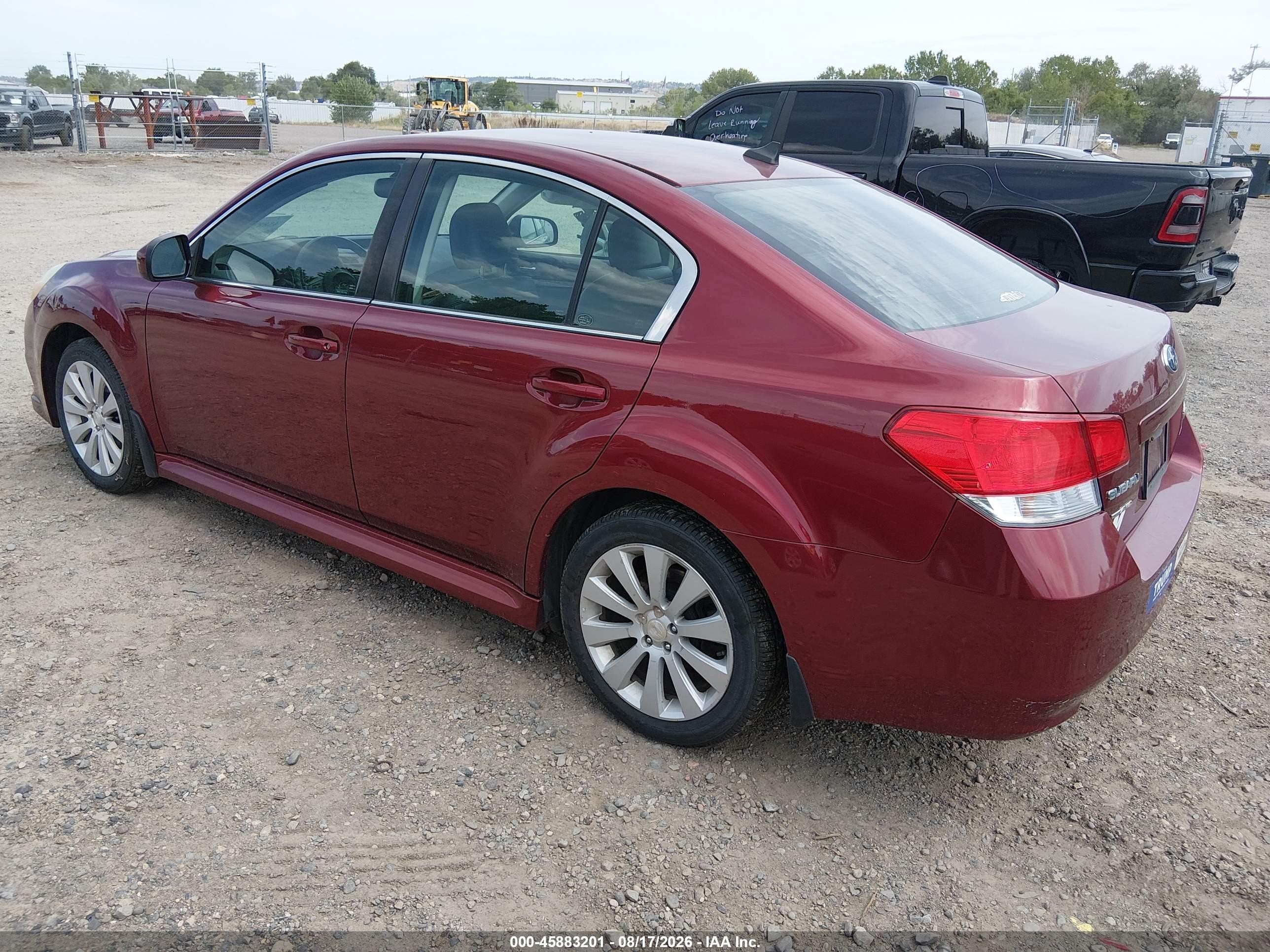2011 Subaru Legacy 2.5i Limited Red vin: 4S3BMBK63B3234063