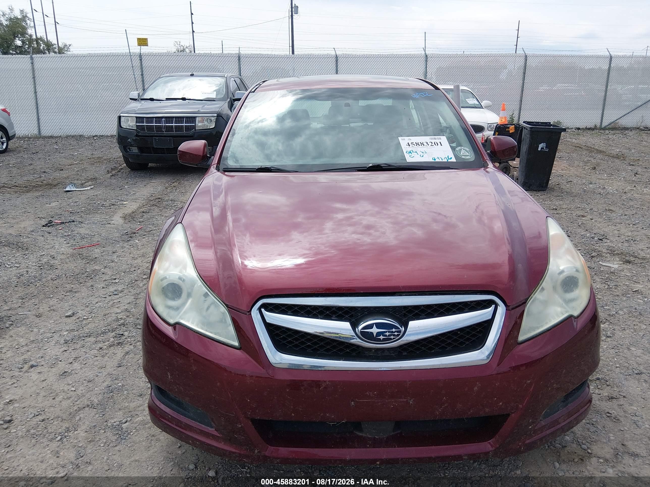 2011 Subaru Legacy 2.5i Limited Red vin: 4S3BMBK63B3234063