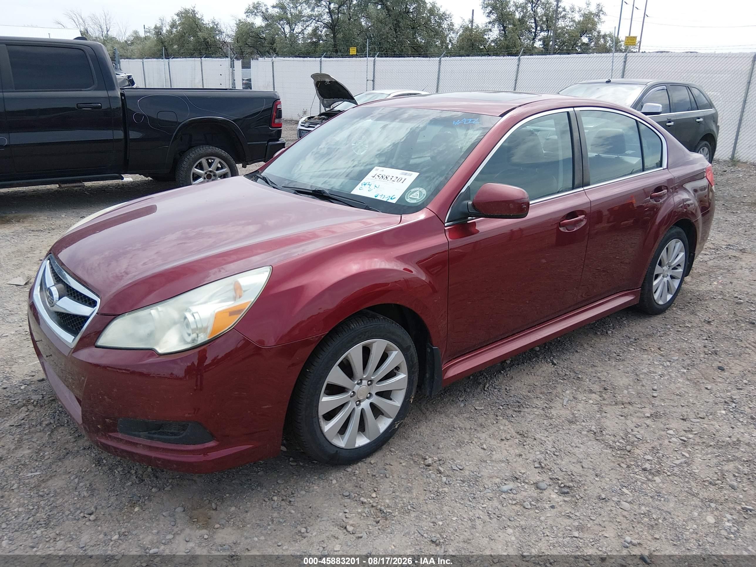 2011 Subaru Legacy 2.5i Limited Red vin: 4S3BMBK63B3234063