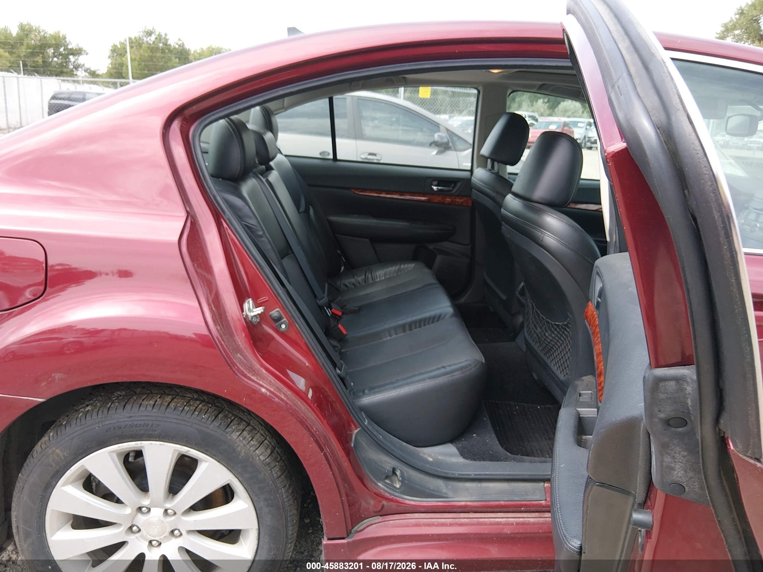 2011 Subaru Legacy 2.5i Limited Red vin: 4S3BMBK63B3234063