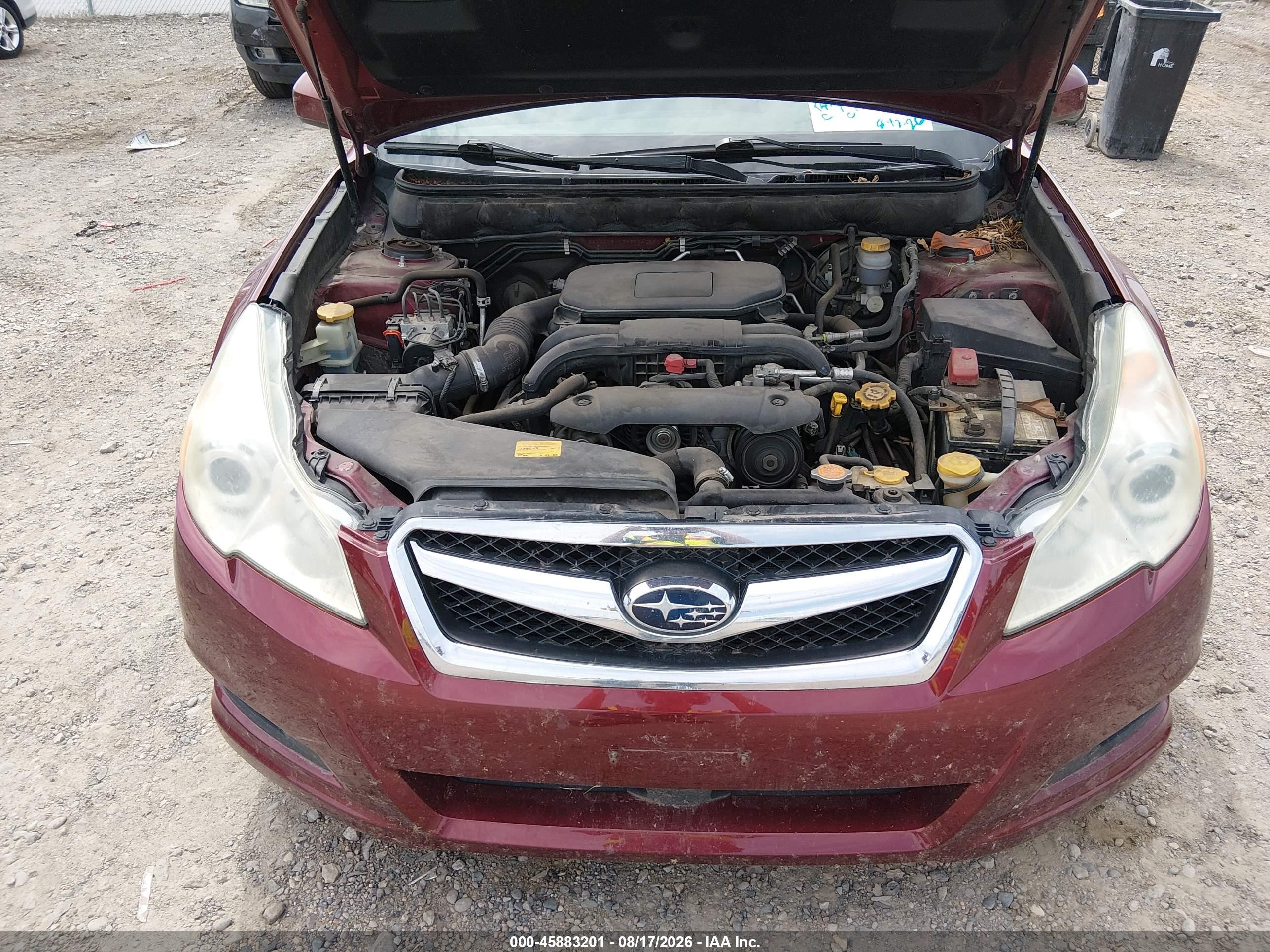 2011 Subaru Legacy 2.5i Limited Red vin: 4S3BMBK63B3234063