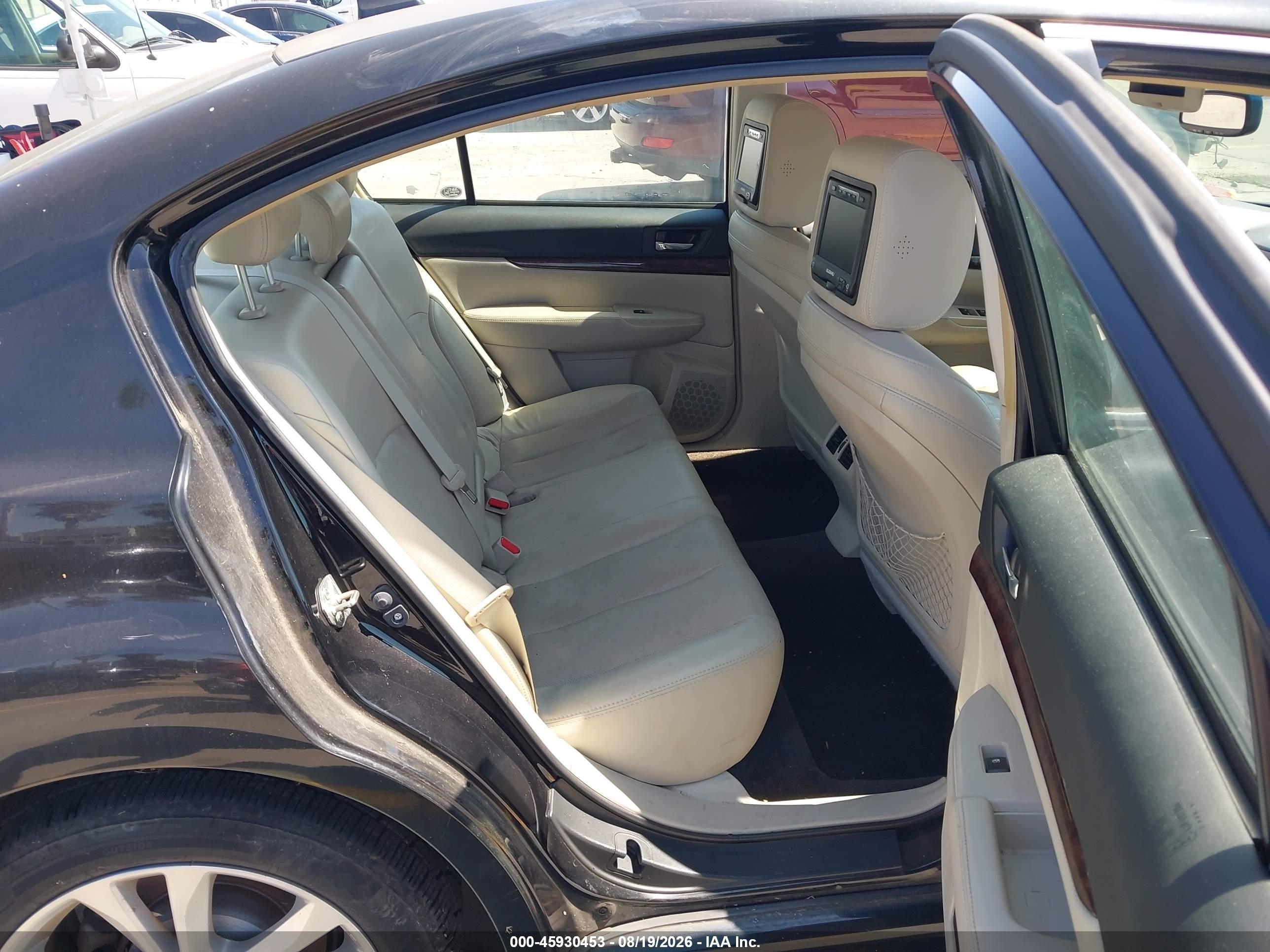 2013 Subaru Legacy 2.5i Limited Black vin: 4S3BMBK63D3018443