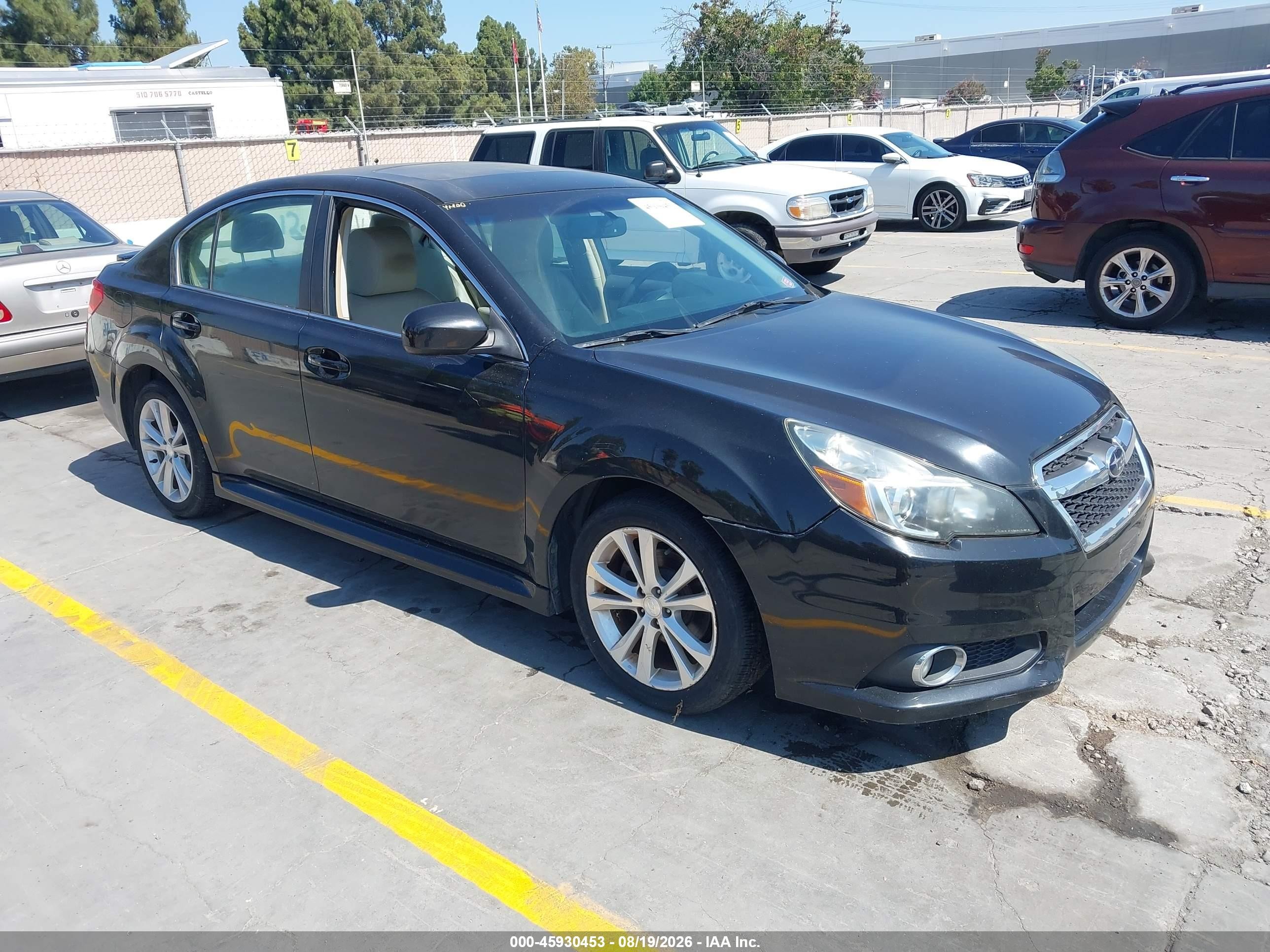2013 Subaru Legacy 2.5i Limited Black vin: 4S3BMBK63D3018443