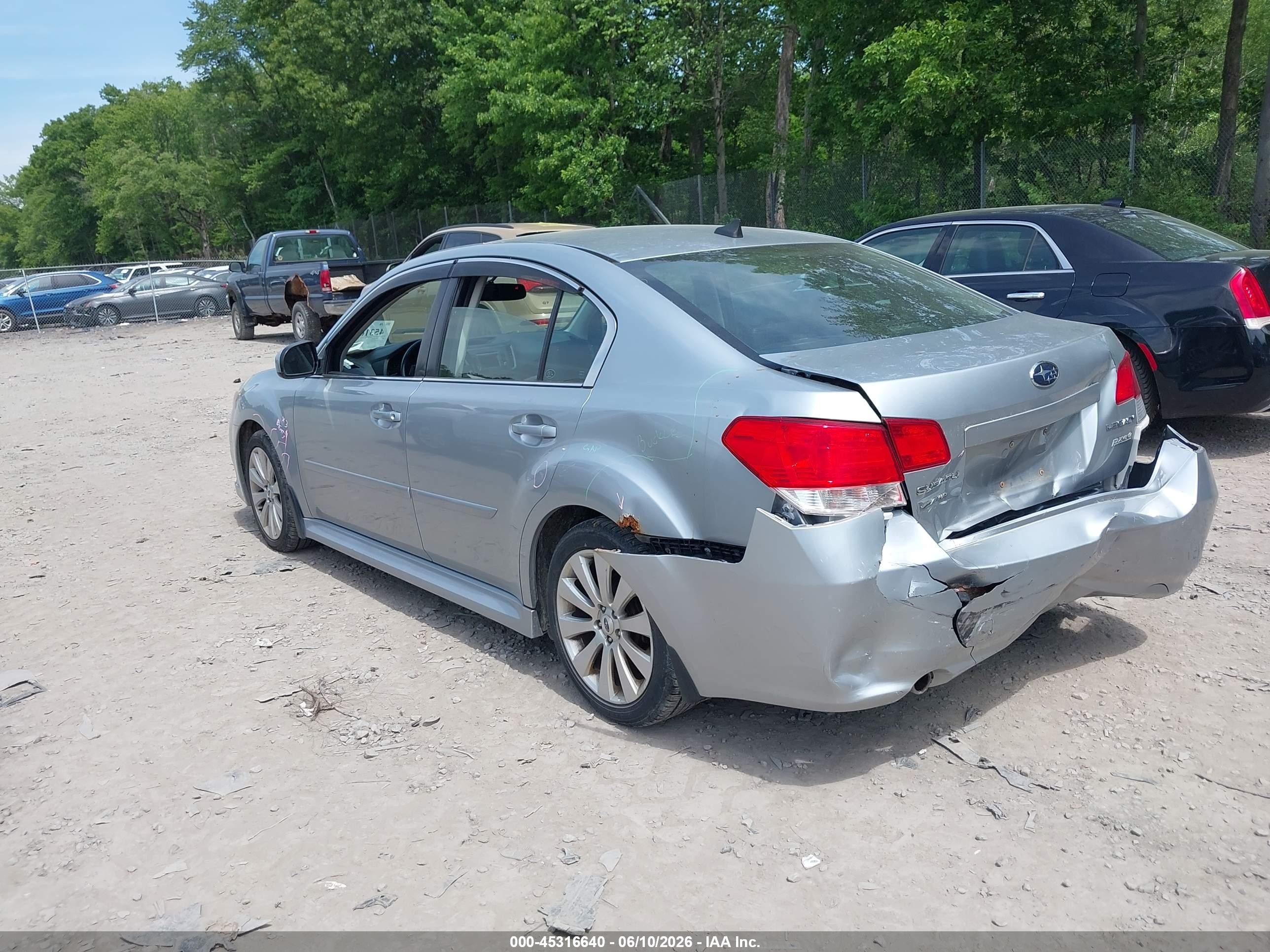 2012 Subaru Legacy 2.5i Limited Синий vin: 4S3BMBK64C3022046