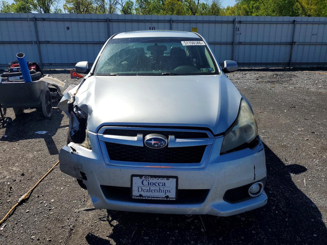 2013 Subaru Legacy 2.5i Limited Серебряный vin: 4S3BMBK64D3038703