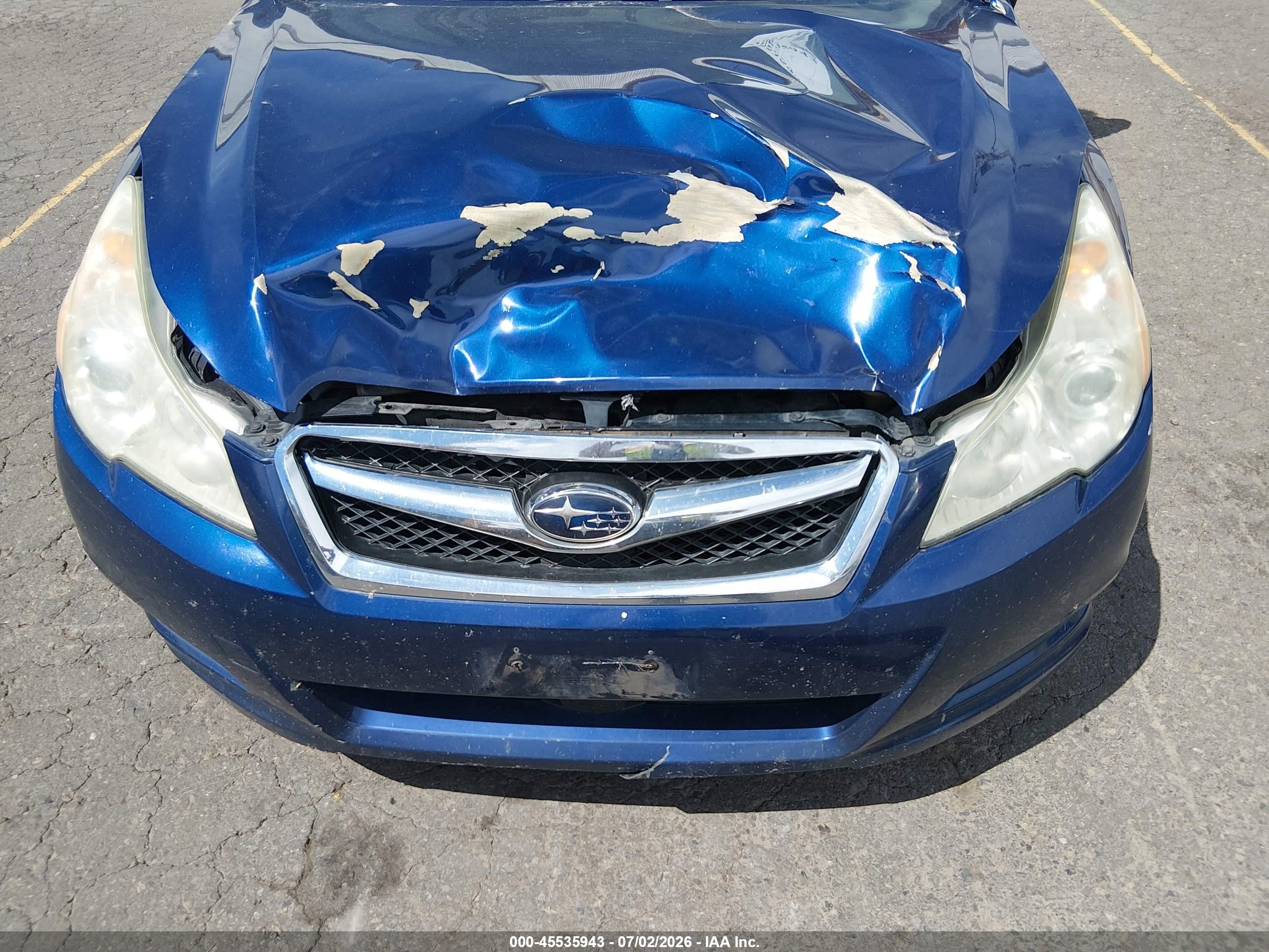 2011 Subaru Legacy 2.5i Limited Blue vin: 4S3BMBK65B3247381