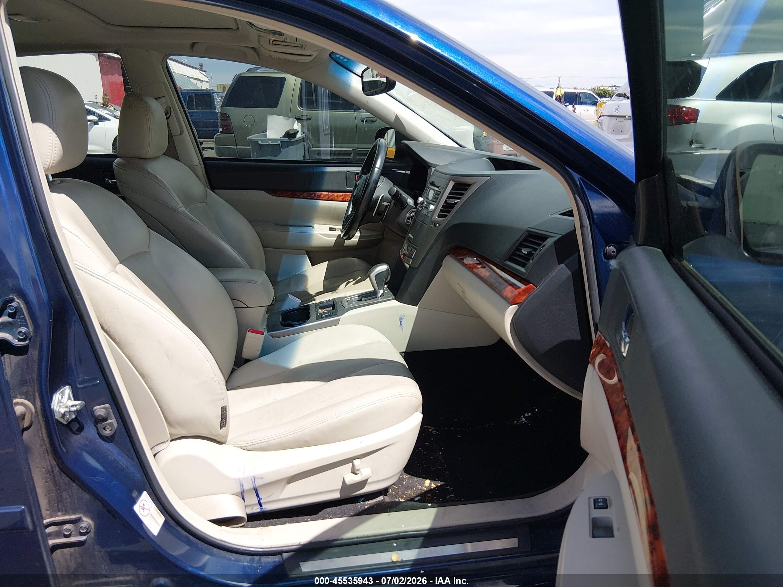2011 Subaru Legacy 2.5i Limited Blue vin: 4S3BMBK65B3247381