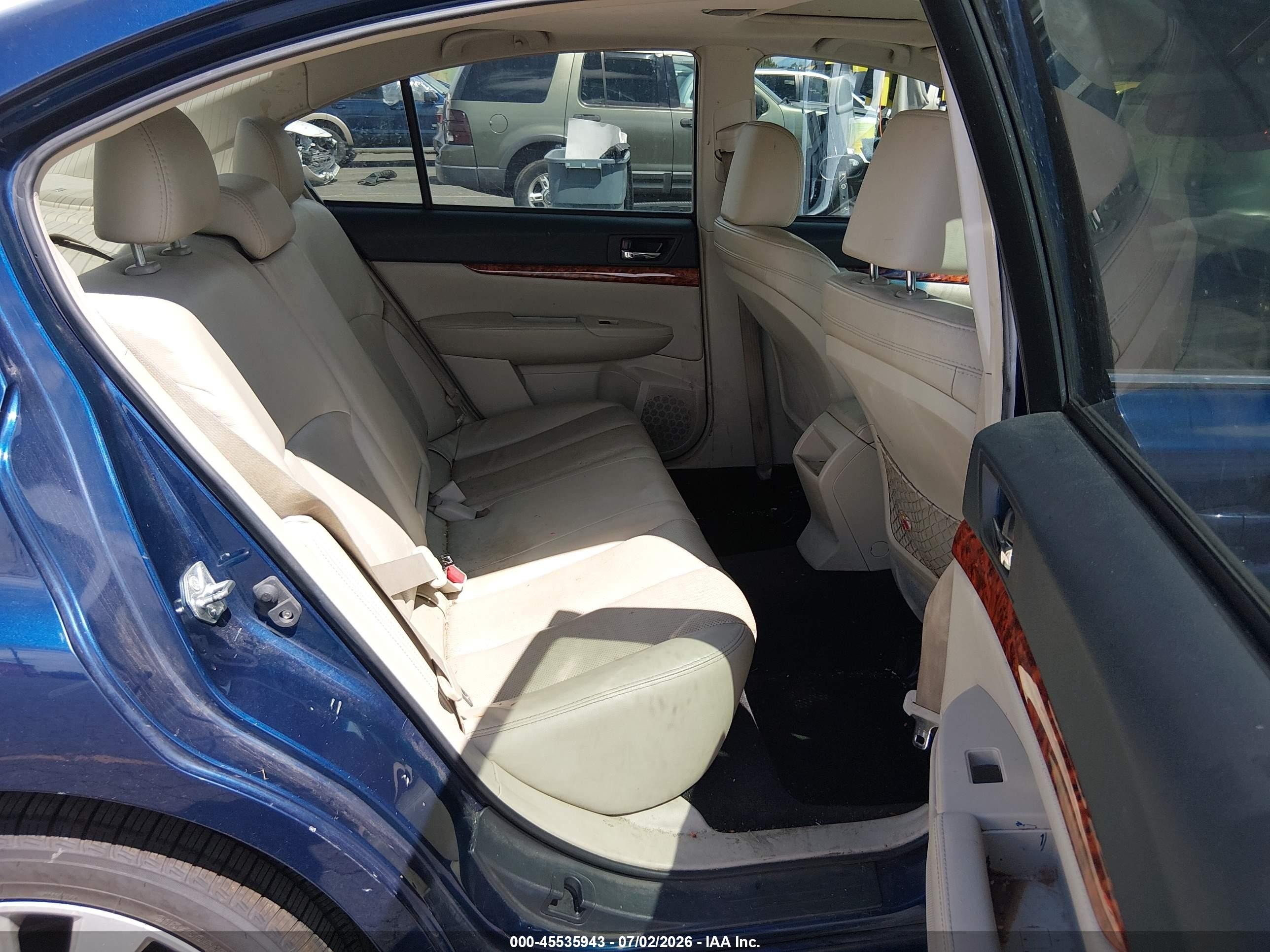 2011 Subaru Legacy 2.5i Limited Blue vin: 4S3BMBK65B3247381