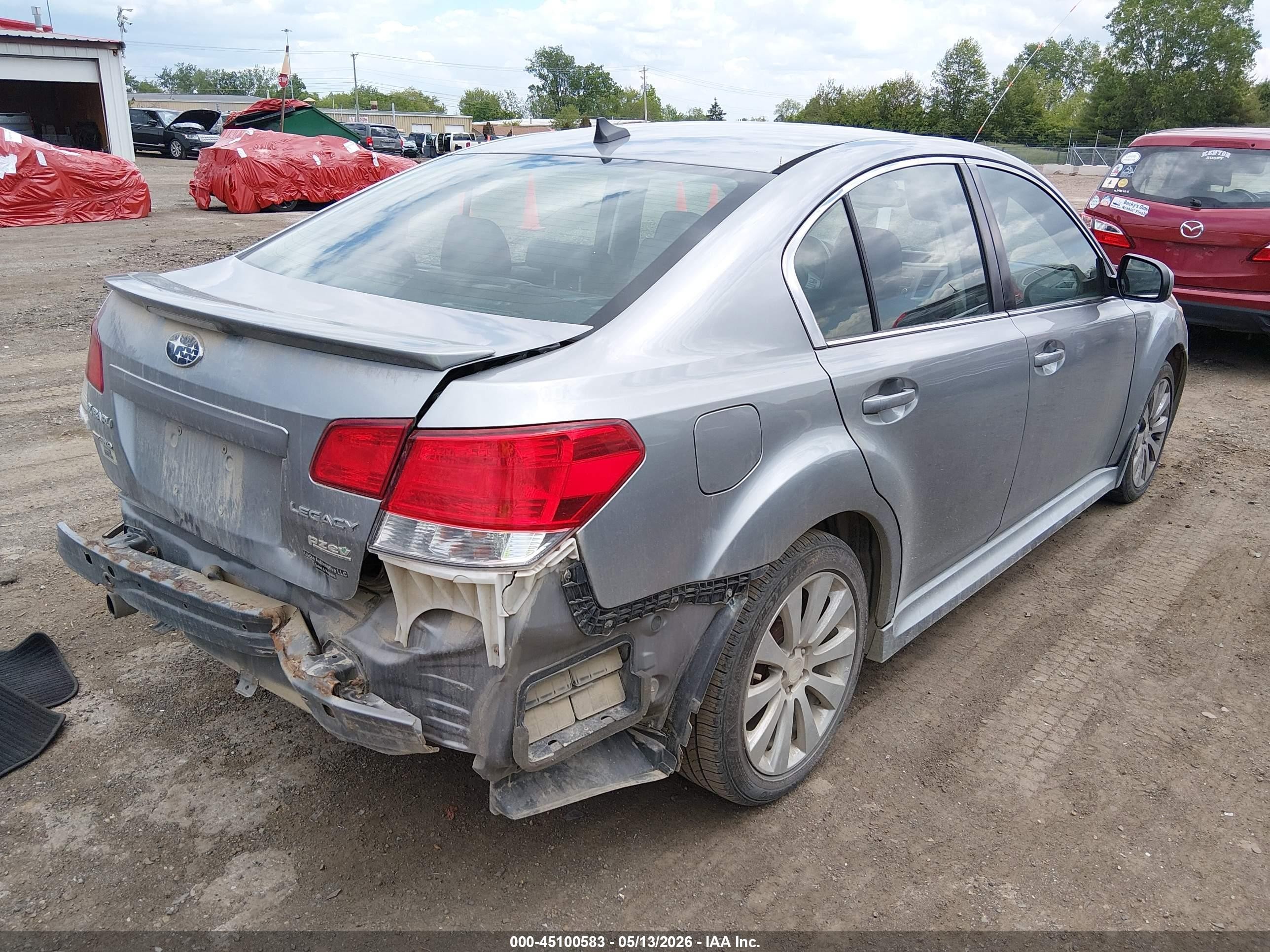 2011 Subaru Legacy 2.5i Limited Silver vin: 4S3BMBK65B3251009