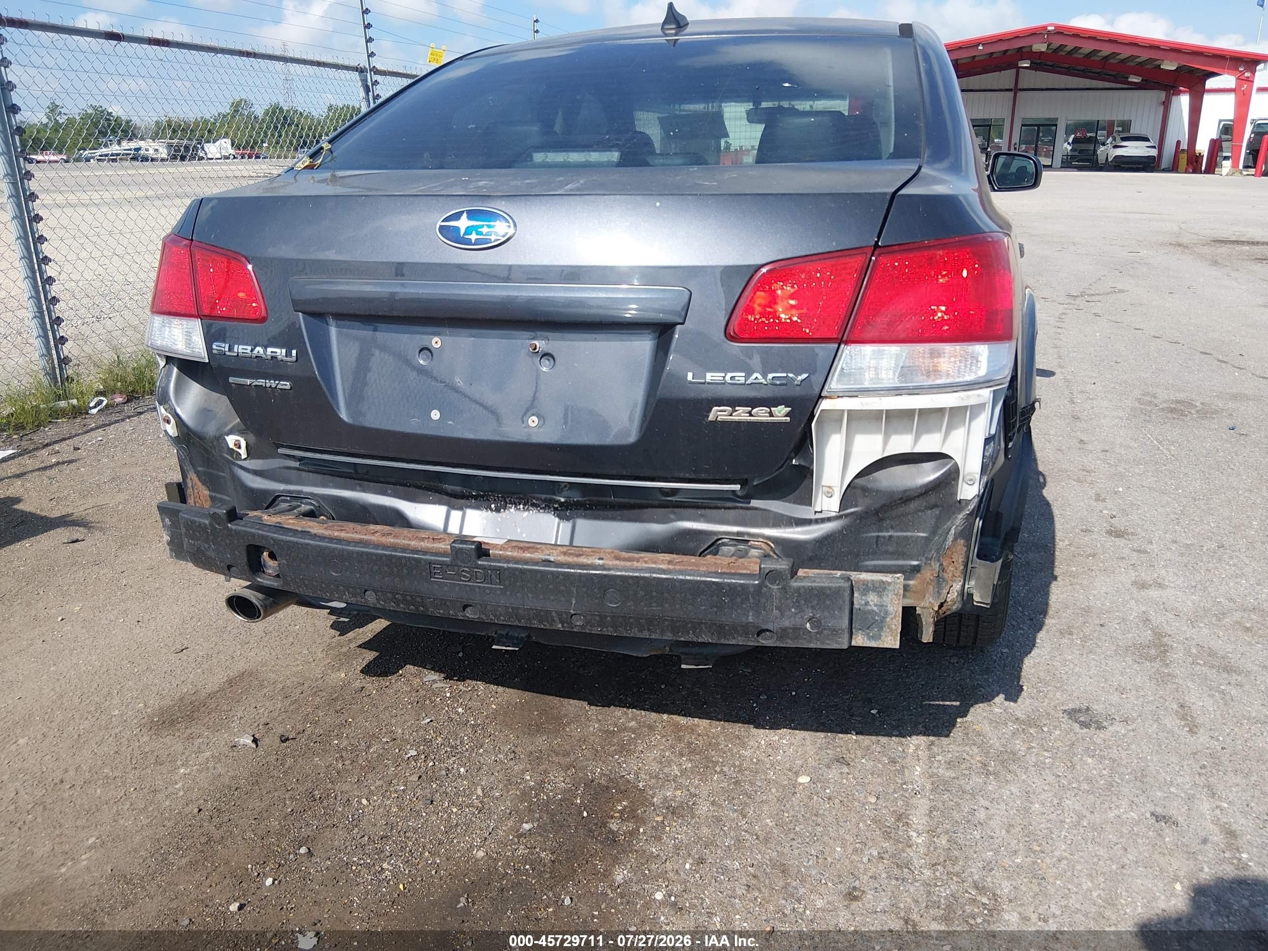 2011 Subaru Legacy 2.5i Limited Gray vin: 4S3BMBK65B3252600
