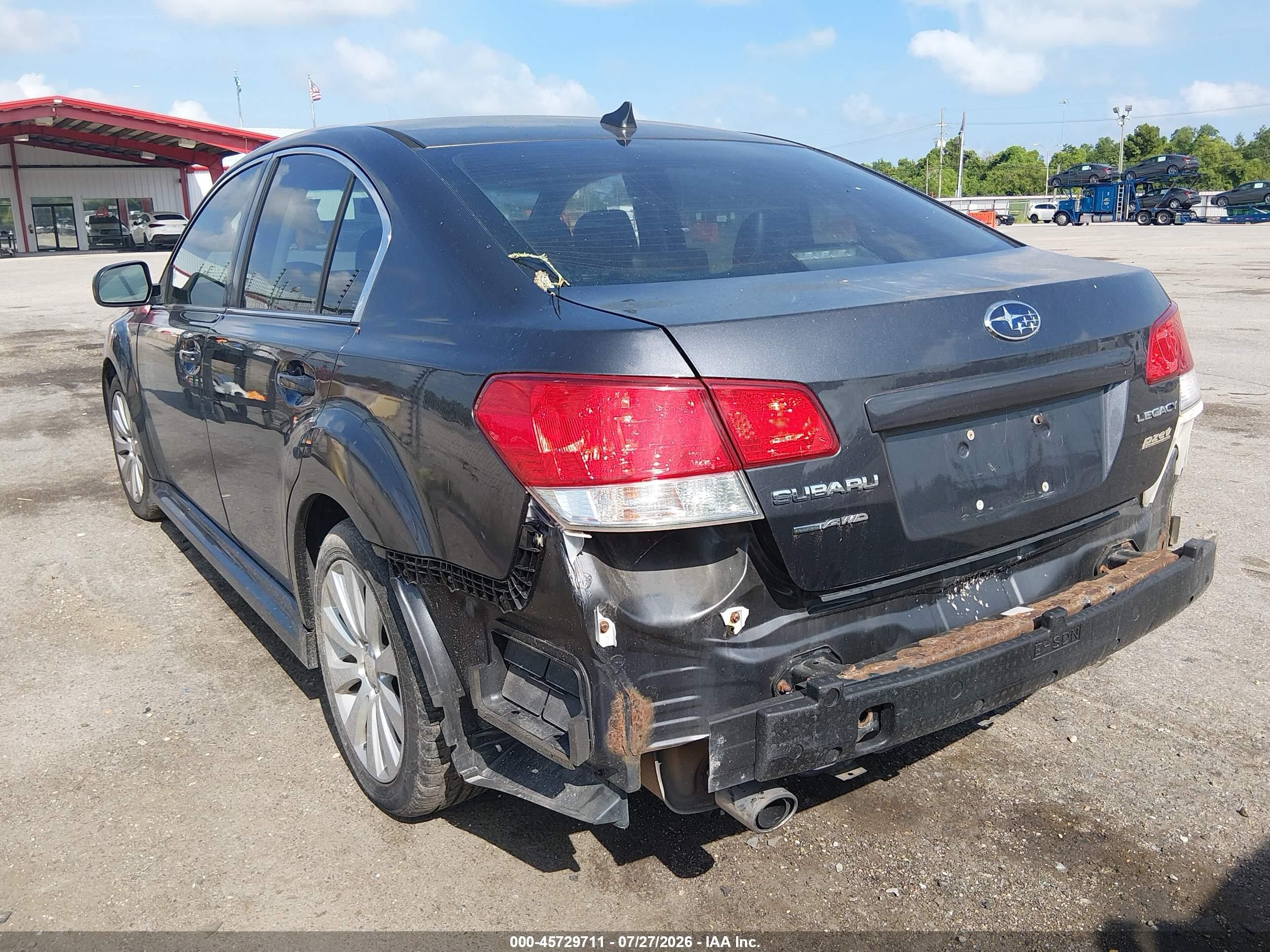 2011 Subaru Legacy 2.5i Limited Gray vin: 4S3BMBK65B3252600