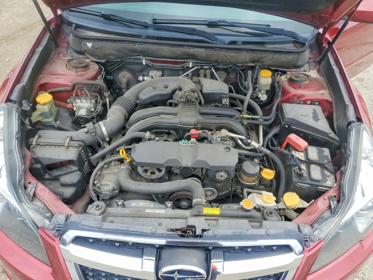2013 Subaru Legacy 2.5i Limited Red vin: 4S3BMBK66D3043370