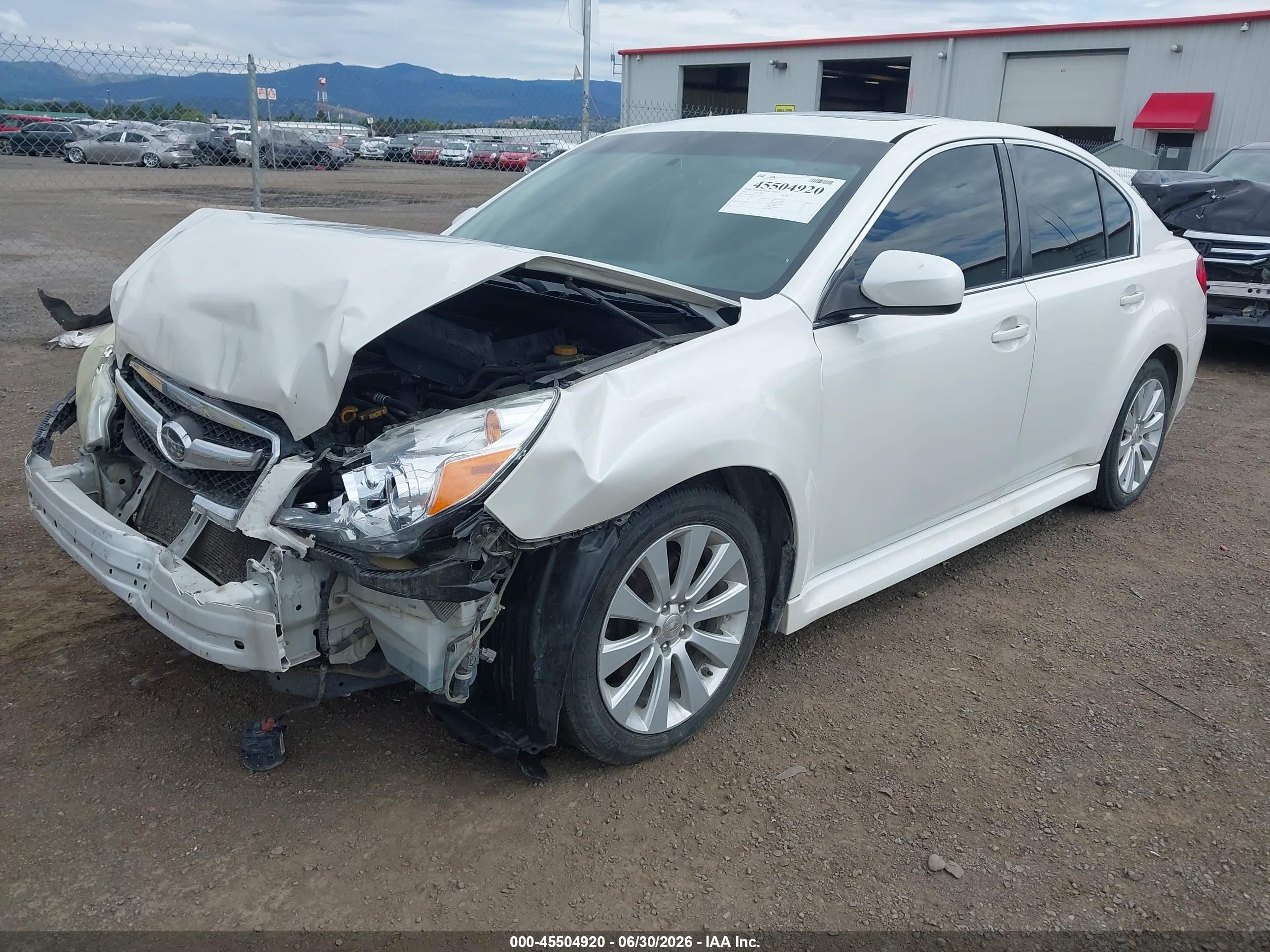 2010 Subaru Legacy 2.5i Limited White vin: 4S3BMBK67A3226210