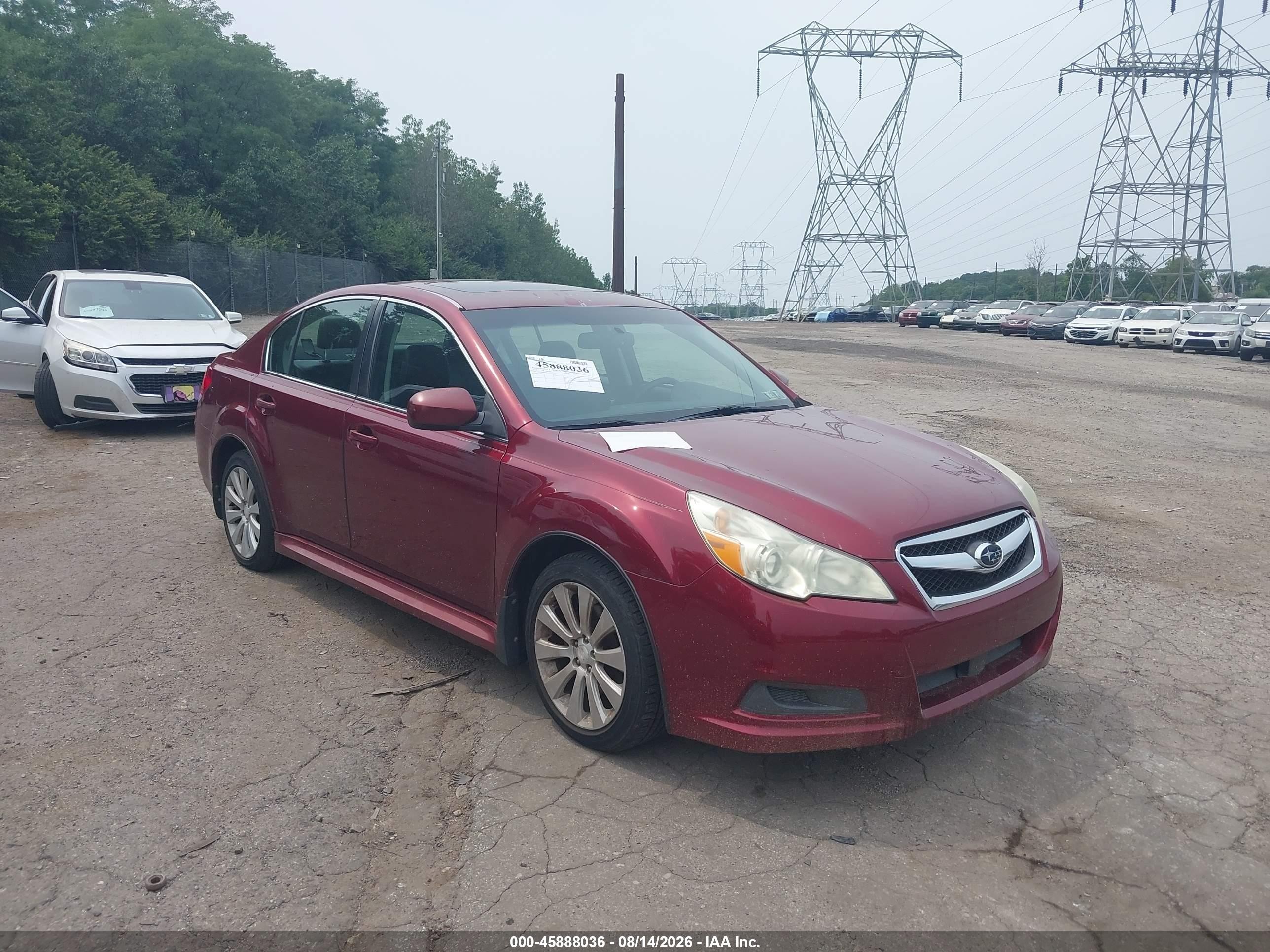 2011 Subaru Legacy 2.5i Limited Maroon vin: 4S3BMBK67B3233921