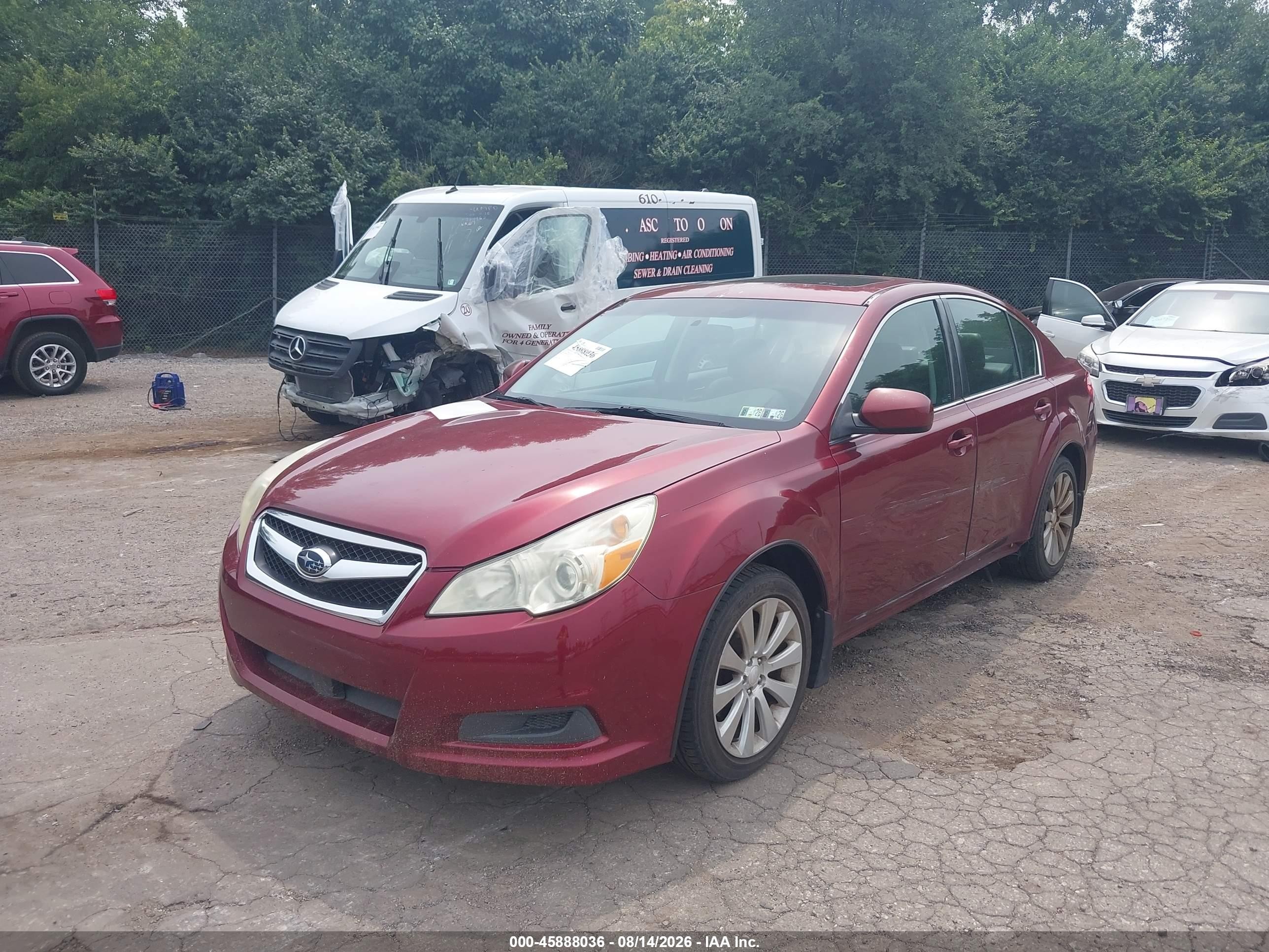 2011 Subaru Legacy 2.5i Limited Maroon vin: 4S3BMBK67B3233921
