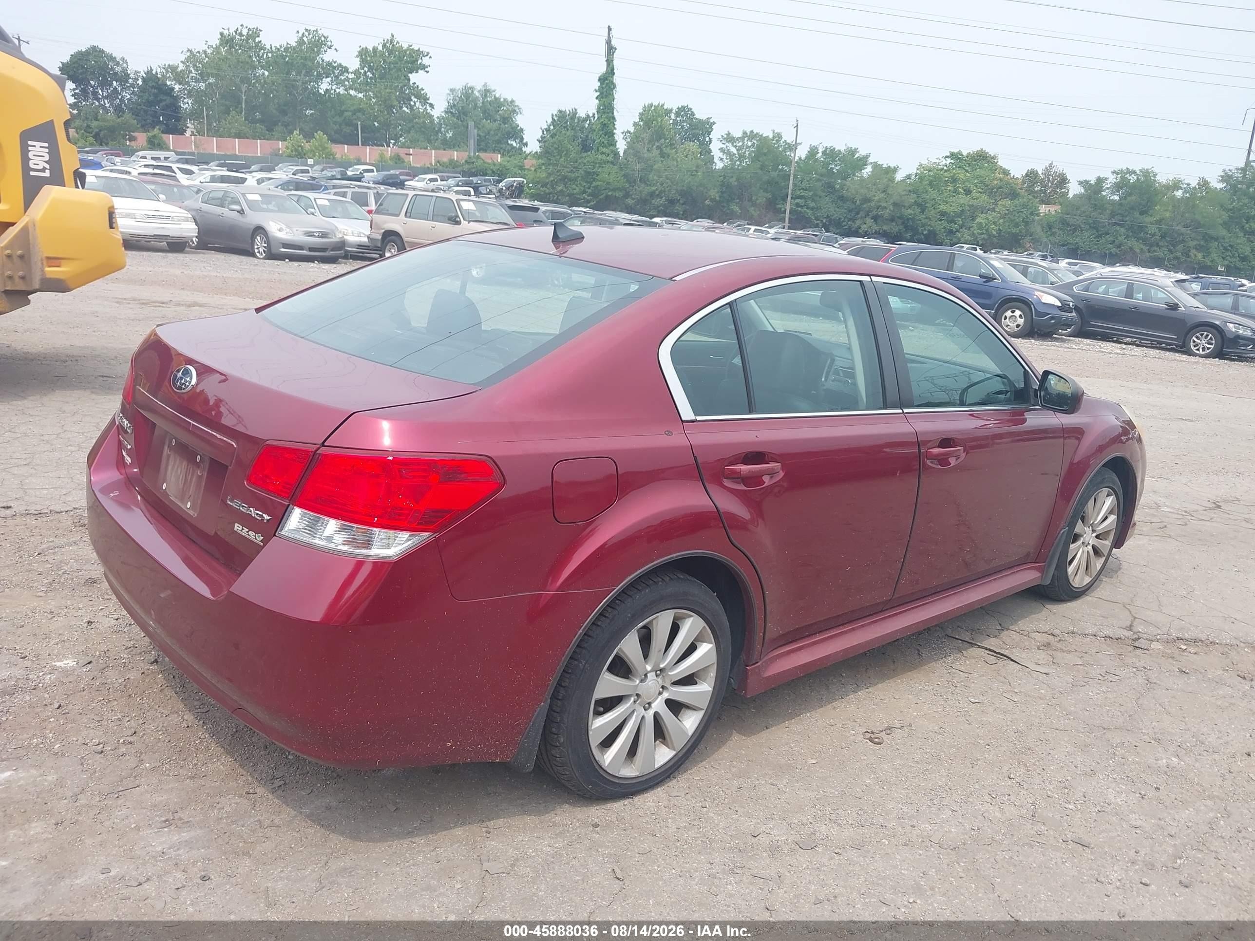 2011 Subaru Legacy 2.5i Limited Maroon vin: 4S3BMBK67B3233921