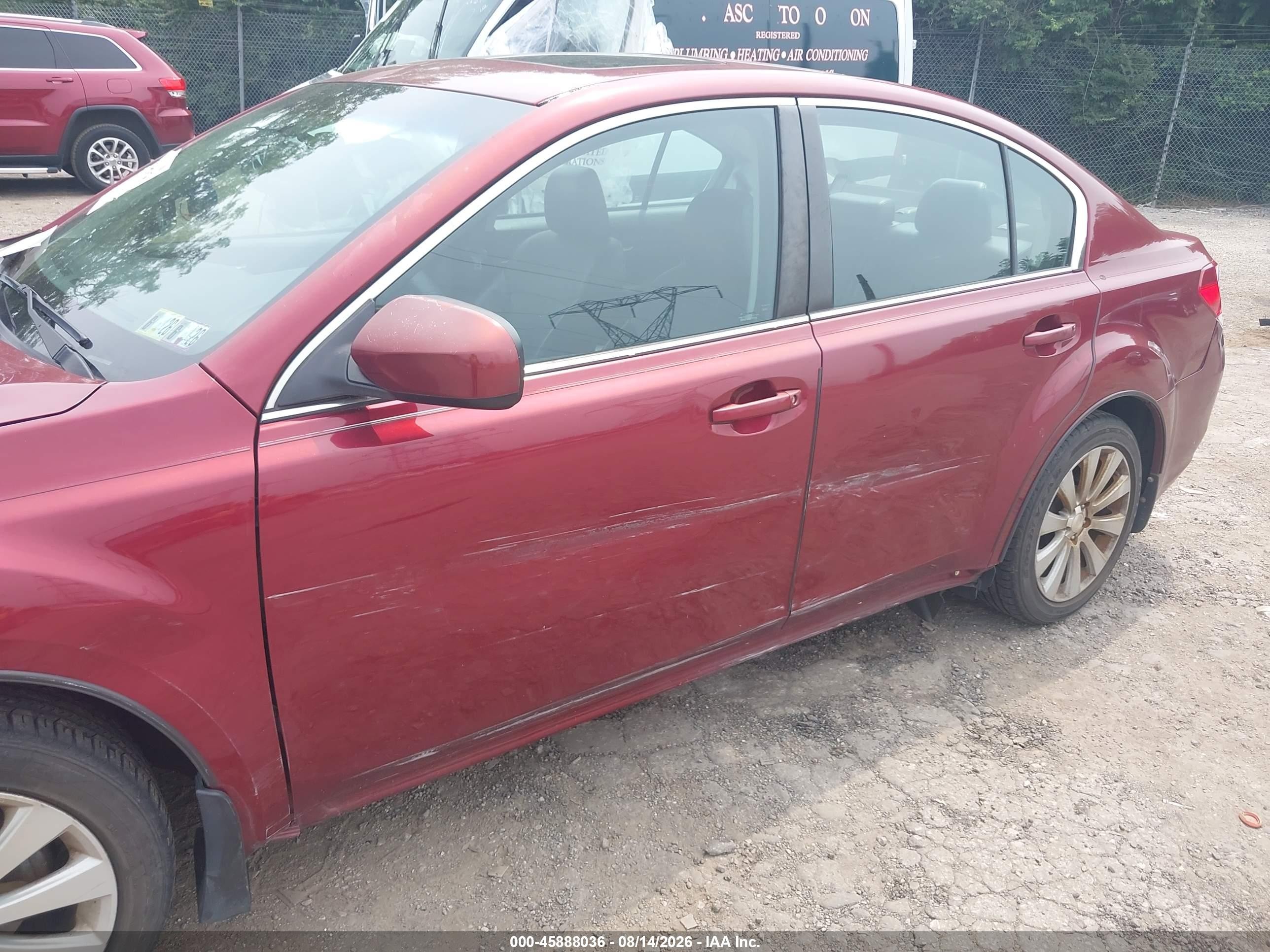 2011 Subaru Legacy 2.5i Limited Maroon vin: 4S3BMBK67B3233921