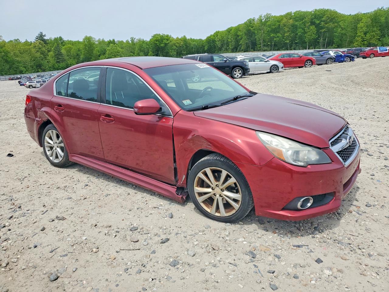 2013 Subaru Legacy 2.5i Limited Red vin: 4S3BMBK67D3022799