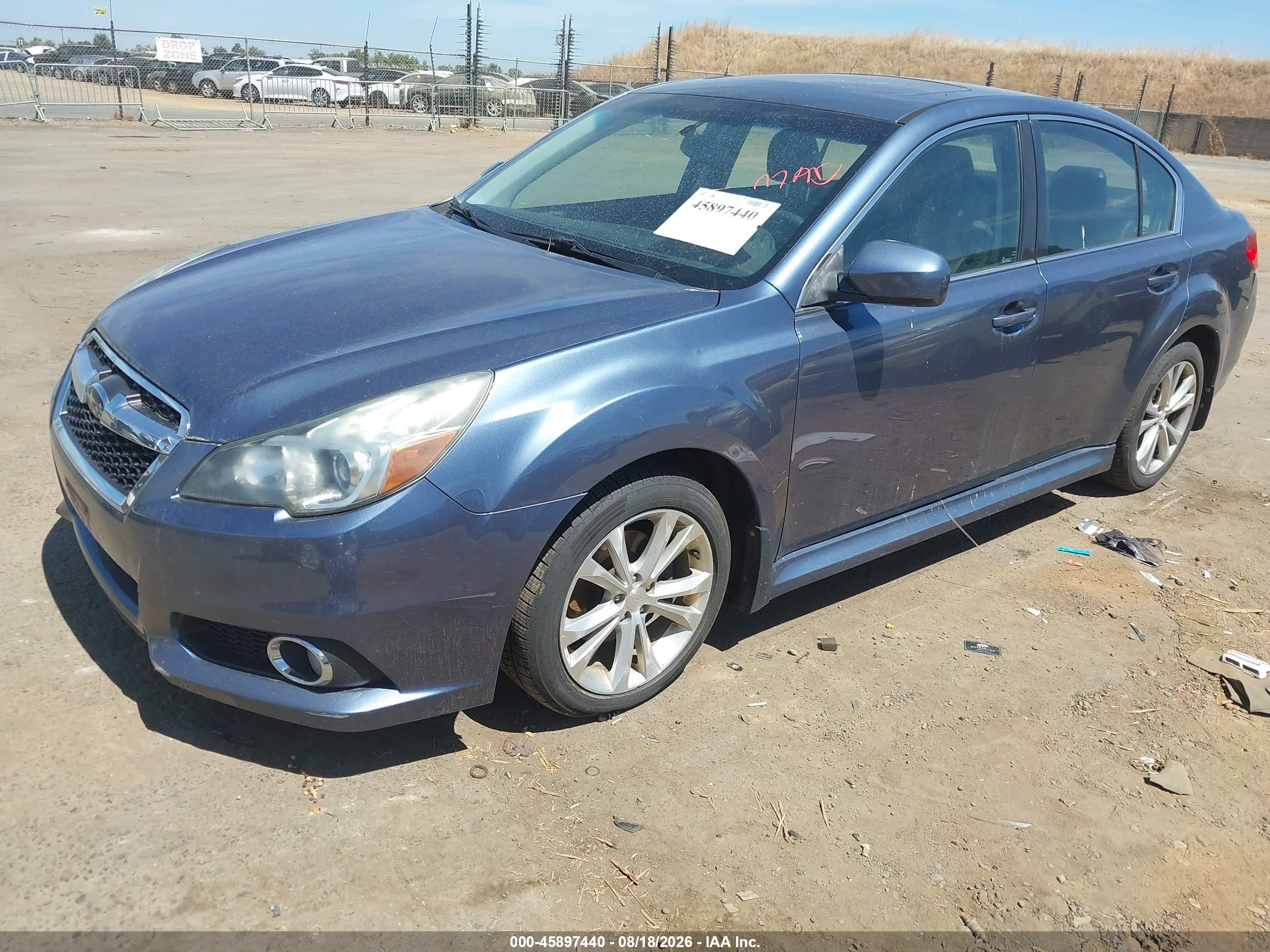 2013 Subaru Legacy 2.5i Limited Blue vin: 4S3BMBK68D3039157