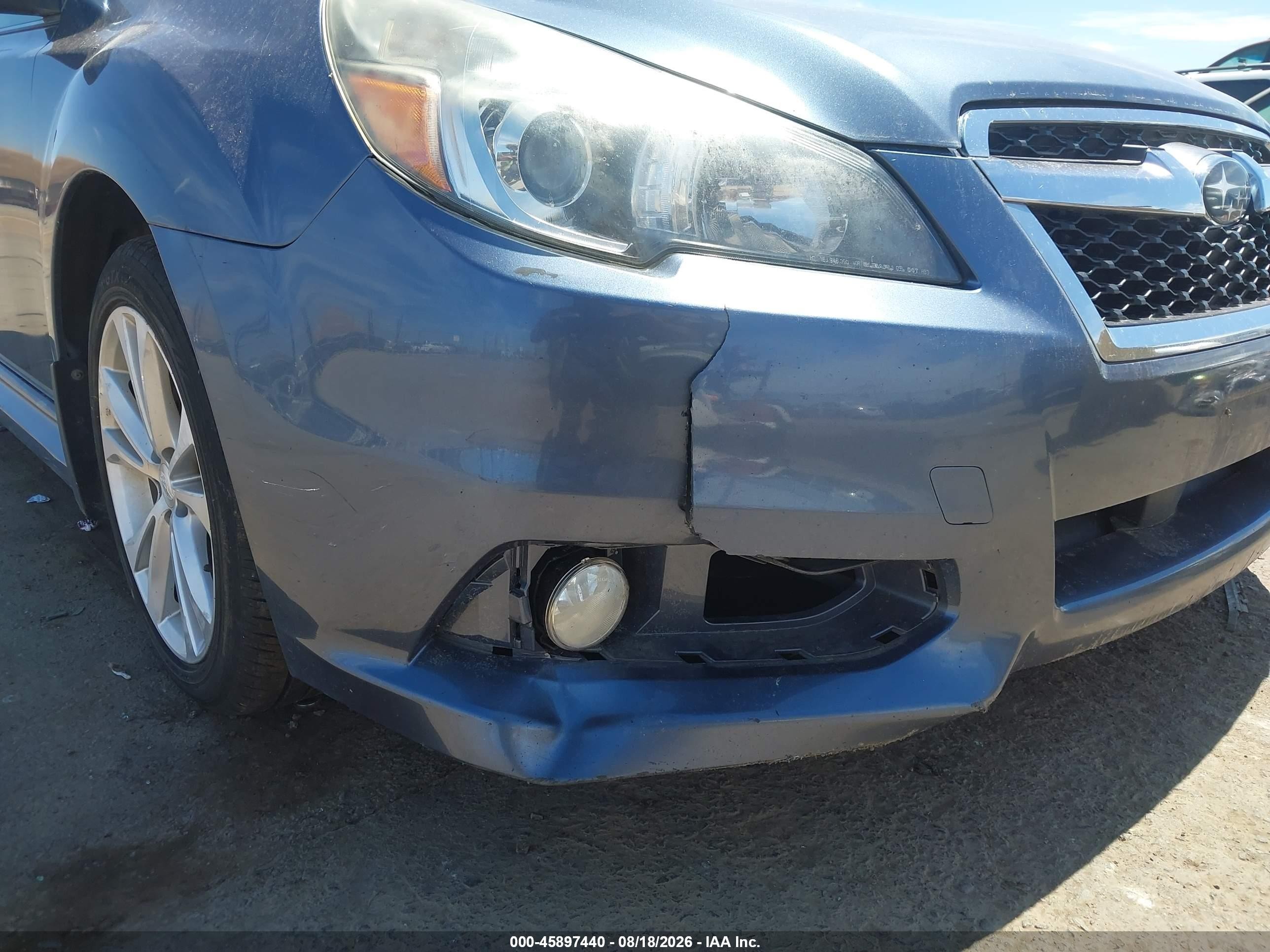 2013 Subaru Legacy 2.5i Limited Blue vin: 4S3BMBK68D3039157