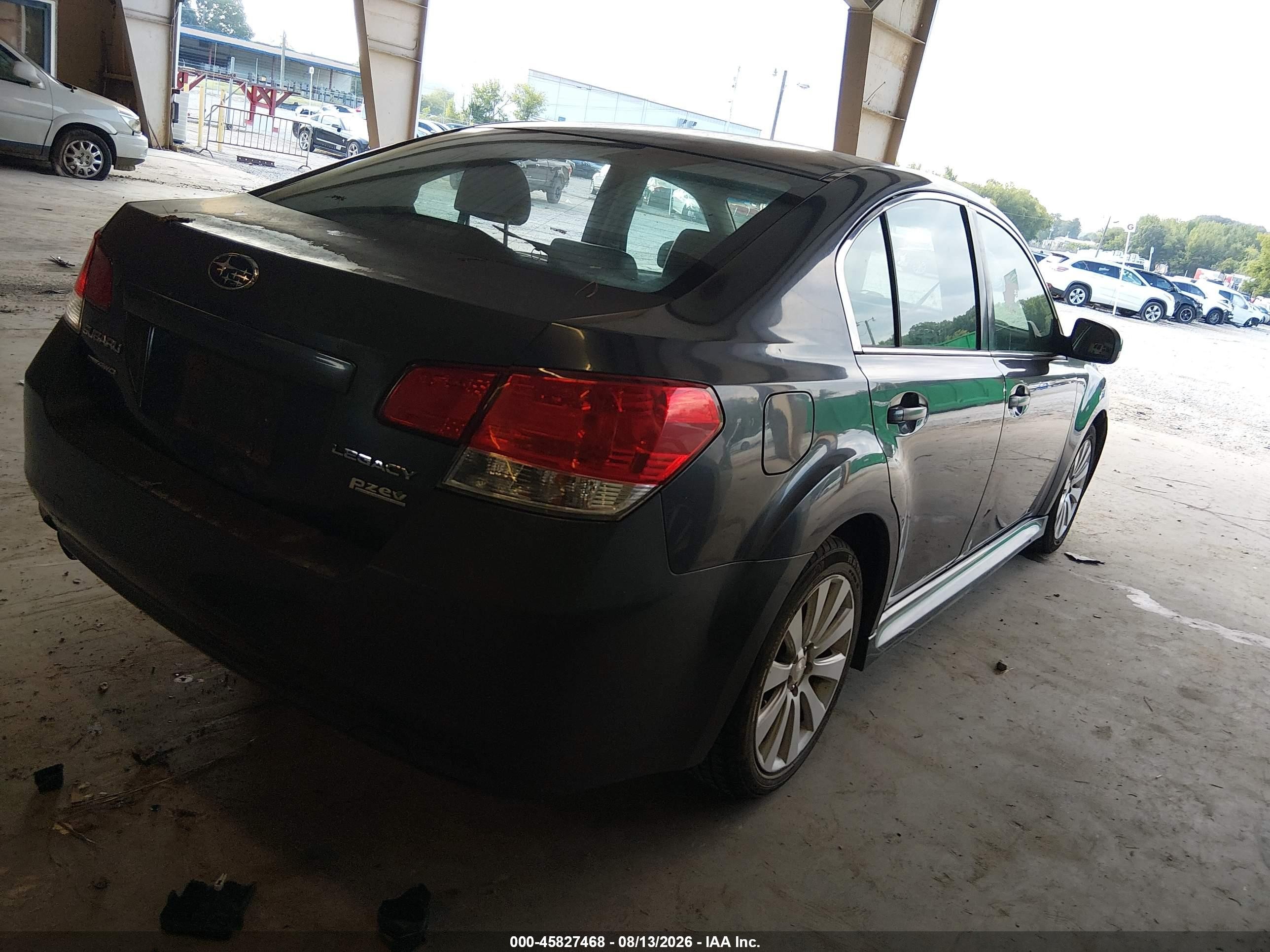 2010 Subaru Legacy 2.5i Limited Gray vin: 4S3BMBK6XA3212320