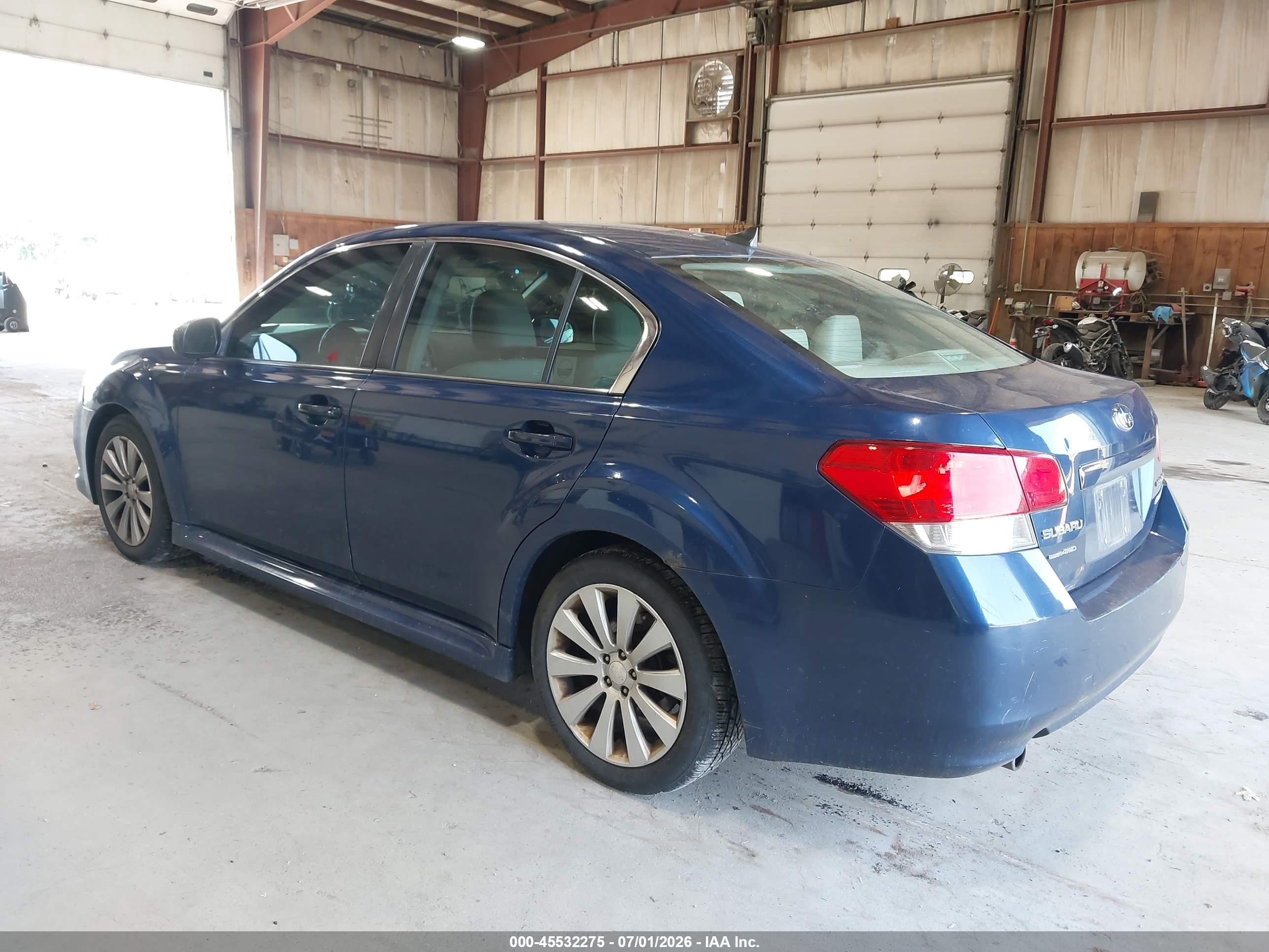 2011 Subaru Legacy 2.5i Limited Blue vin: 4S3BMBK6XB3220158