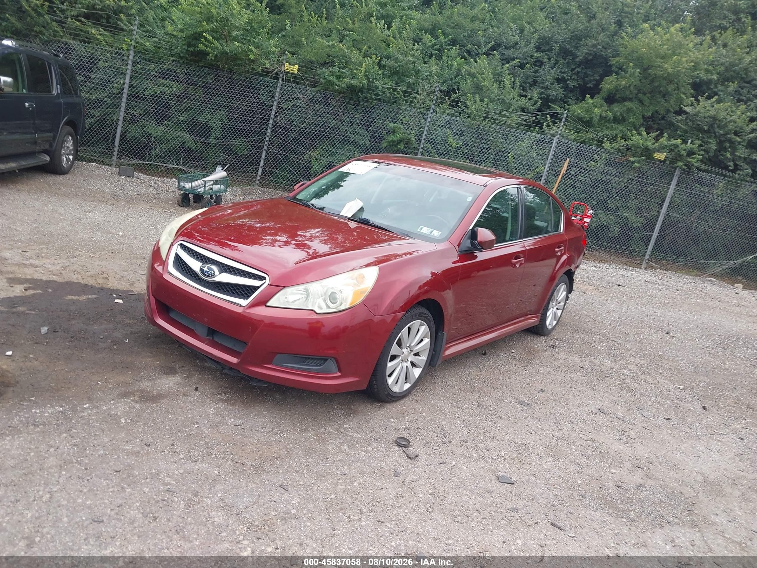 2011 Subaru Legacy 2.5i Limited Red vin: 4S3BMBK6XB3226087