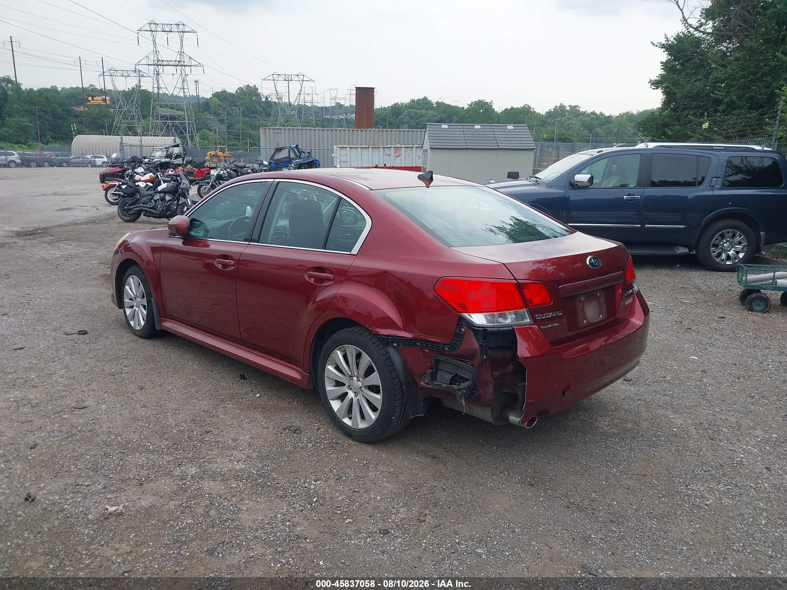 2011 Subaru Legacy 2.5i Limited Red vin: 4S3BMBK6XB3226087