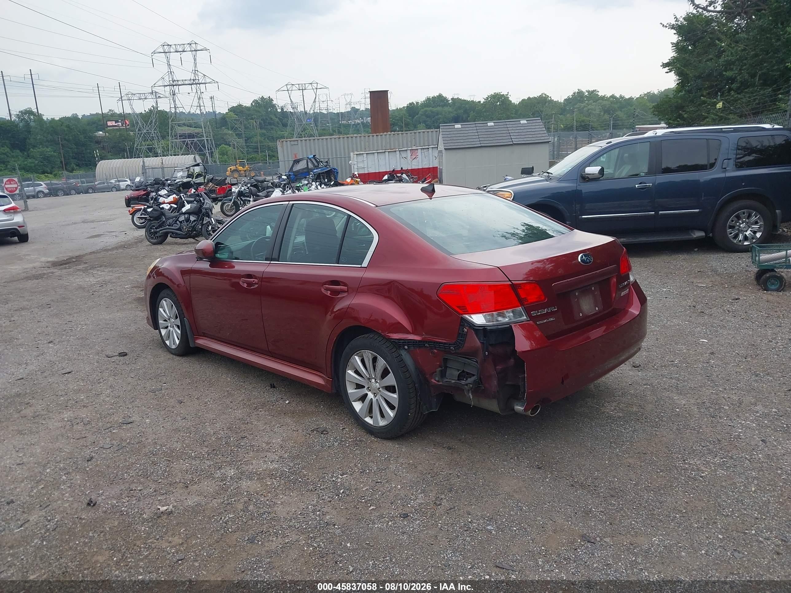 2011 Subaru Legacy 2.5i Limited Red vin: 4S3BMBK6XB3226087