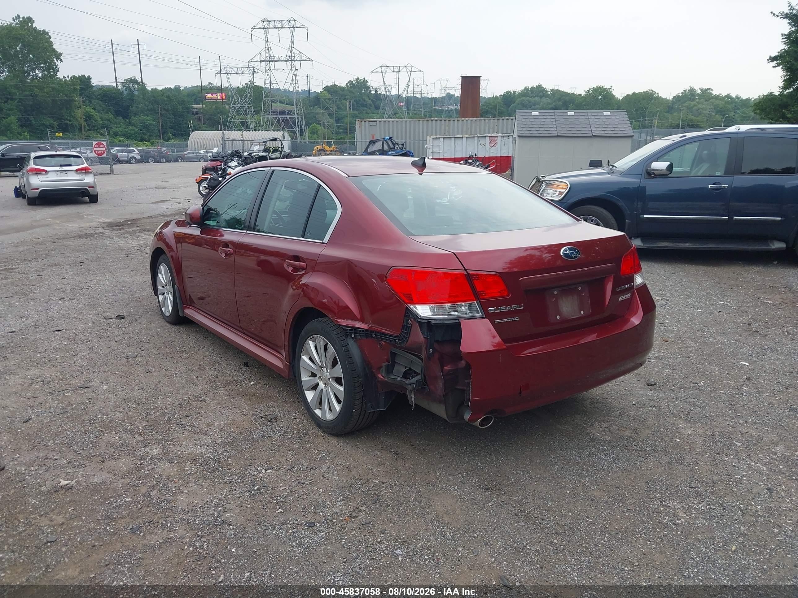 2011 Subaru Legacy 2.5i Limited Red vin: 4S3BMBK6XB3226087