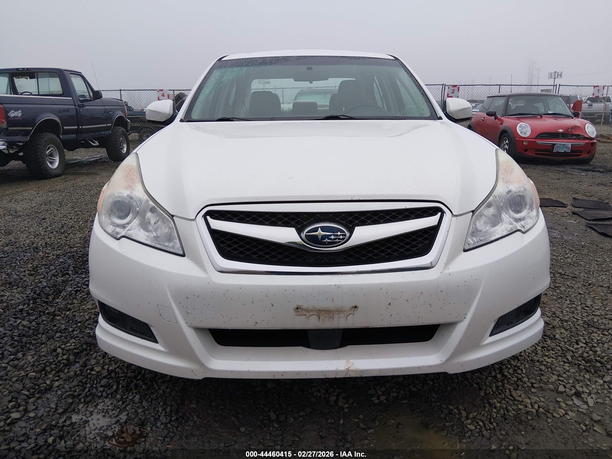 2012 Subaru Legacy 2.5i Limited White vin: 4S3BMBK6XC3007390