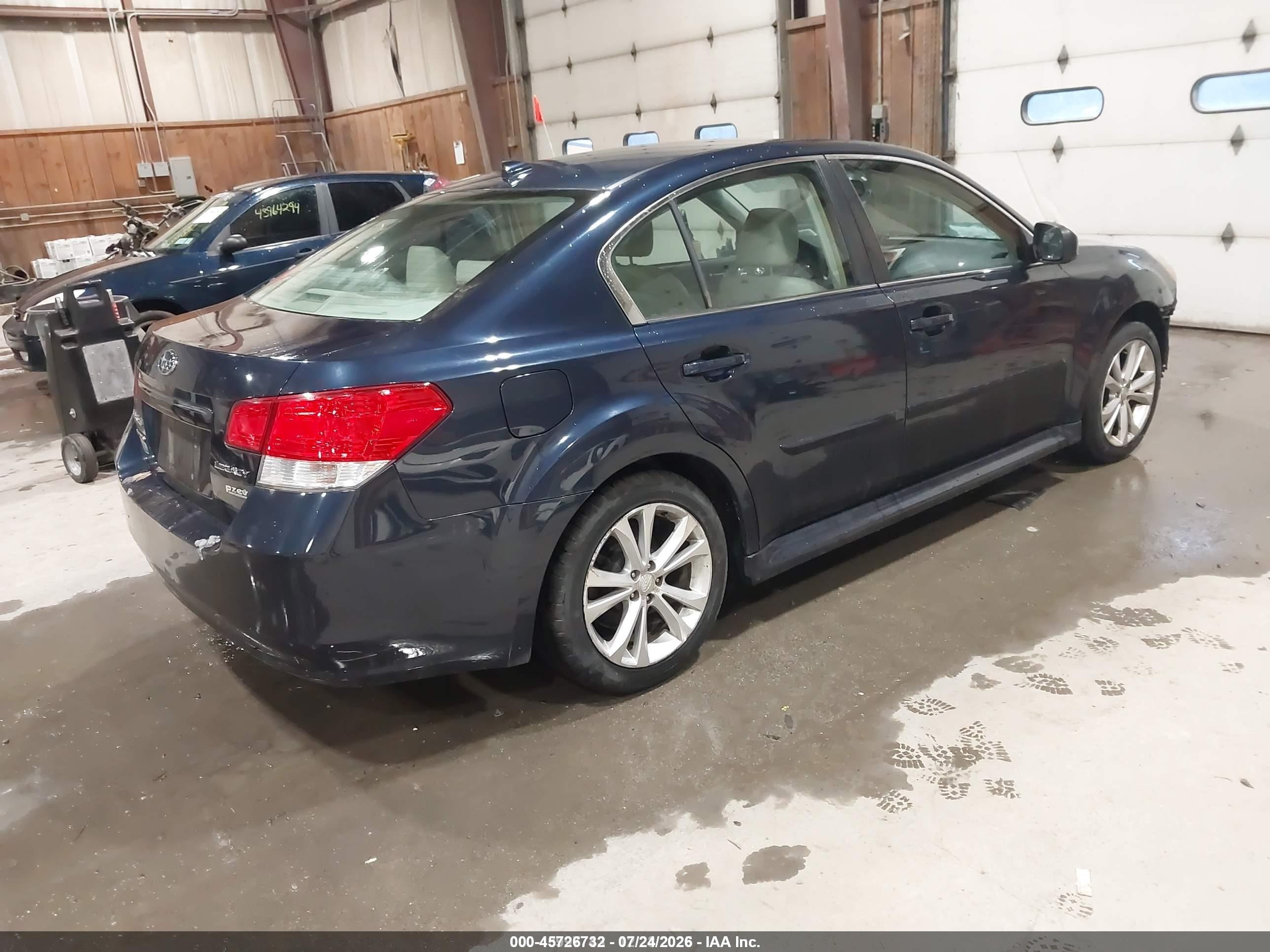 2013 Subaru Legacy 2.5i Limited Dark Blue vin: 4S3BMBK6XD3021193