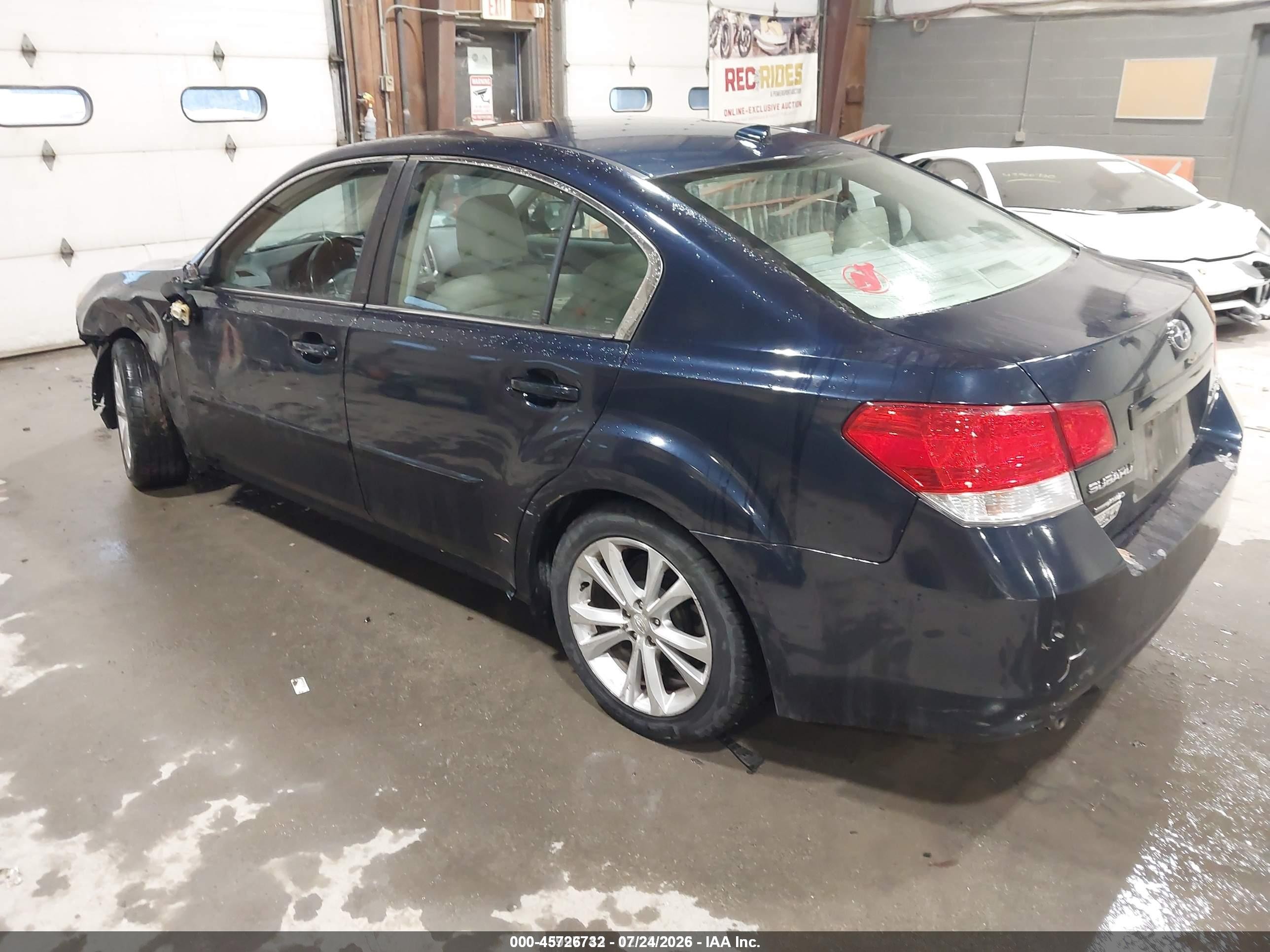 2013 Subaru Legacy 2.5i Limited Dark Blue vin: 4S3BMBK6XD3021193