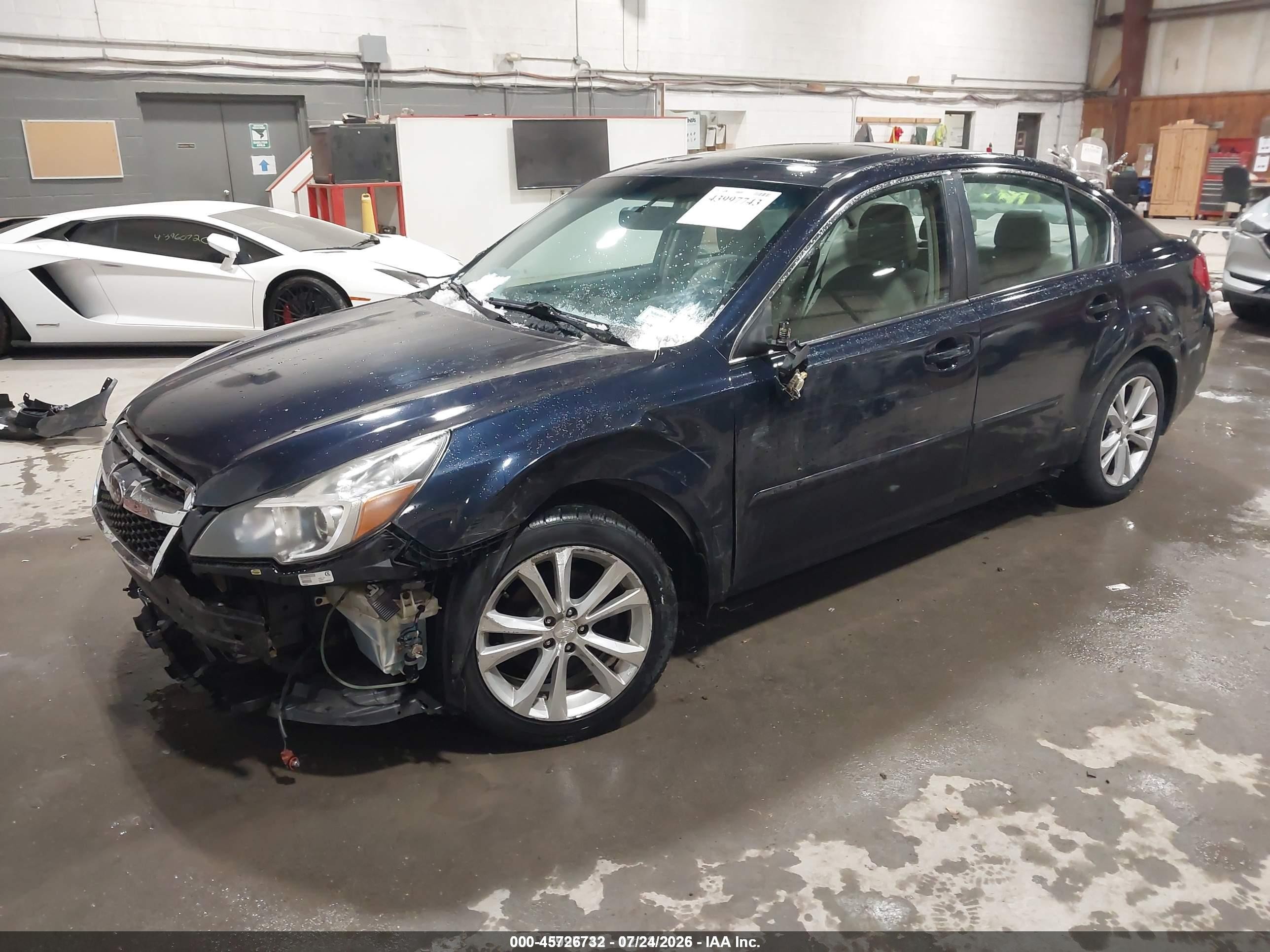 2013 Subaru Legacy 2.5i Limited Dark Blue vin: 4S3BMBK6XD3021193