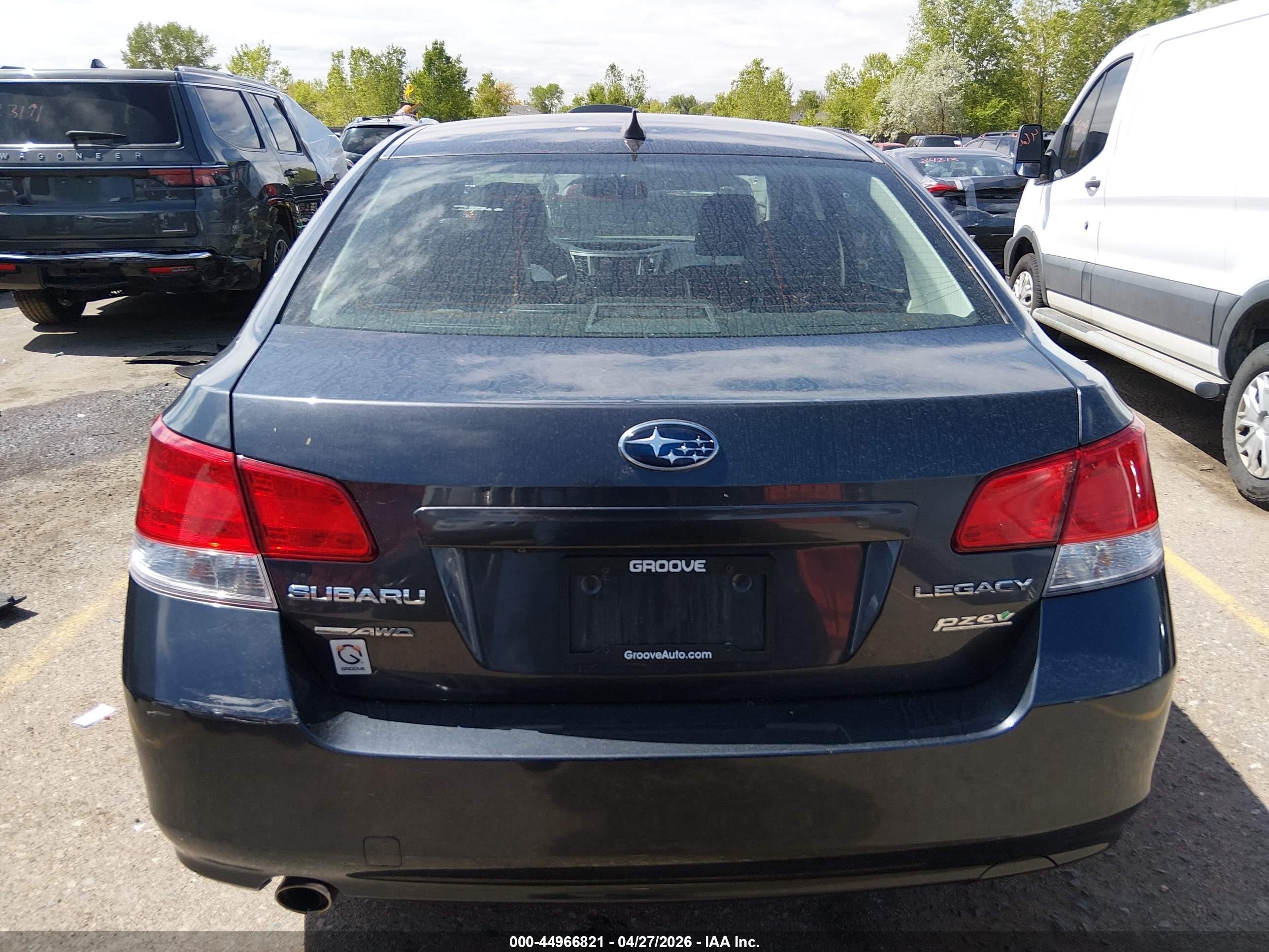 2011 Subaru Legacy 2.5i Limited Gray vin: 4S3BMBL60B3235573
