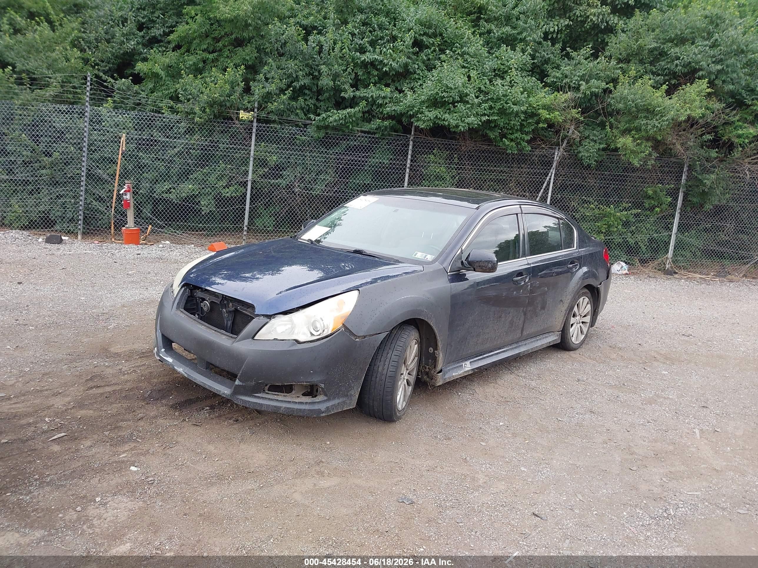 2012 Subaru Legacy 2.5i Limited Blue vin: 4S3BMBL60C3039179